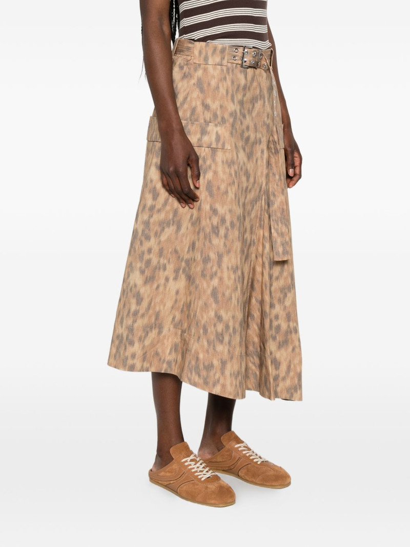 leopard-print belted skirt 3