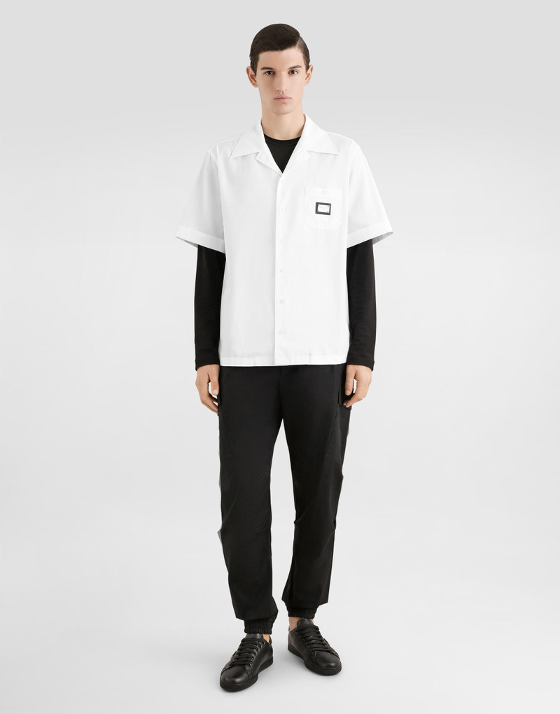 Dolce & Gabbana Cotton Hawaiian shirt with branded tag outlook