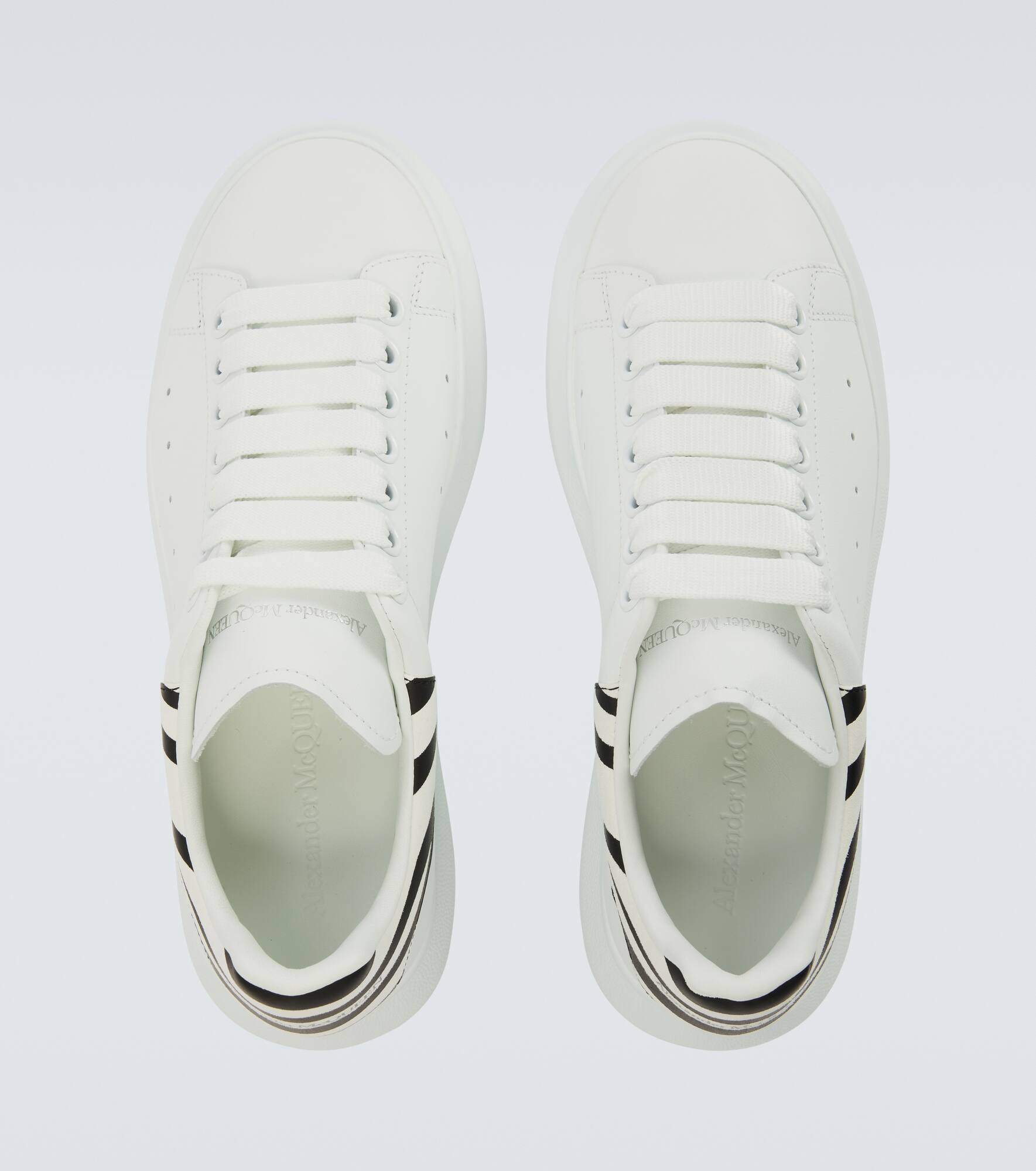 Oversized leather sneakers - 4