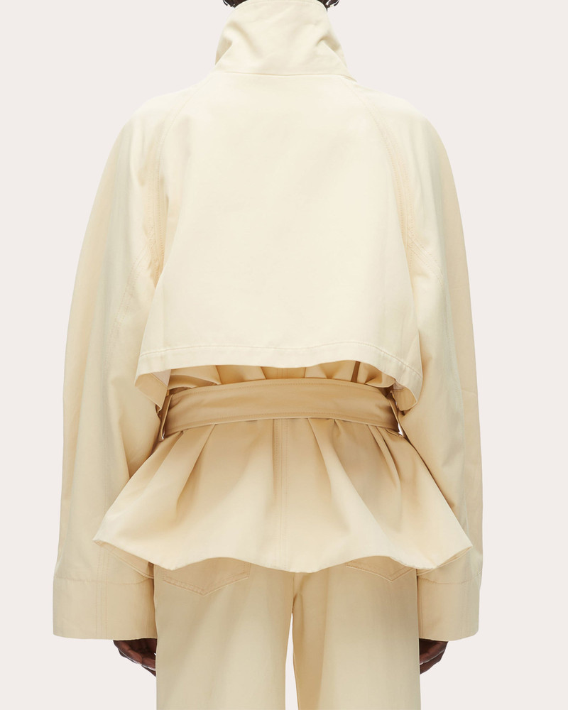 3.1 Phillip Lim Twill Exaggerated Belted Utility Coat outlook
