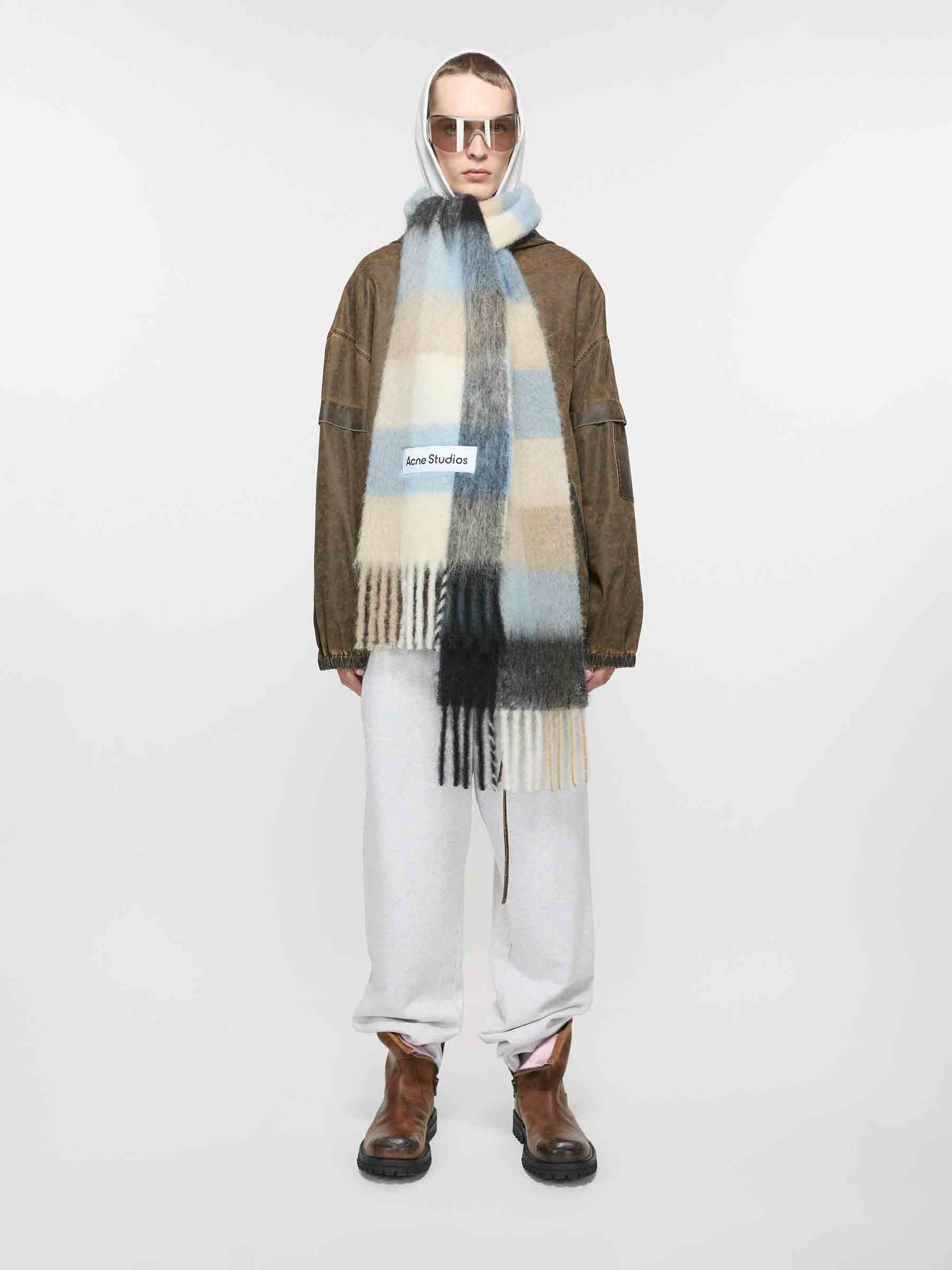 BICOLOR ALPACA SCARF - 4