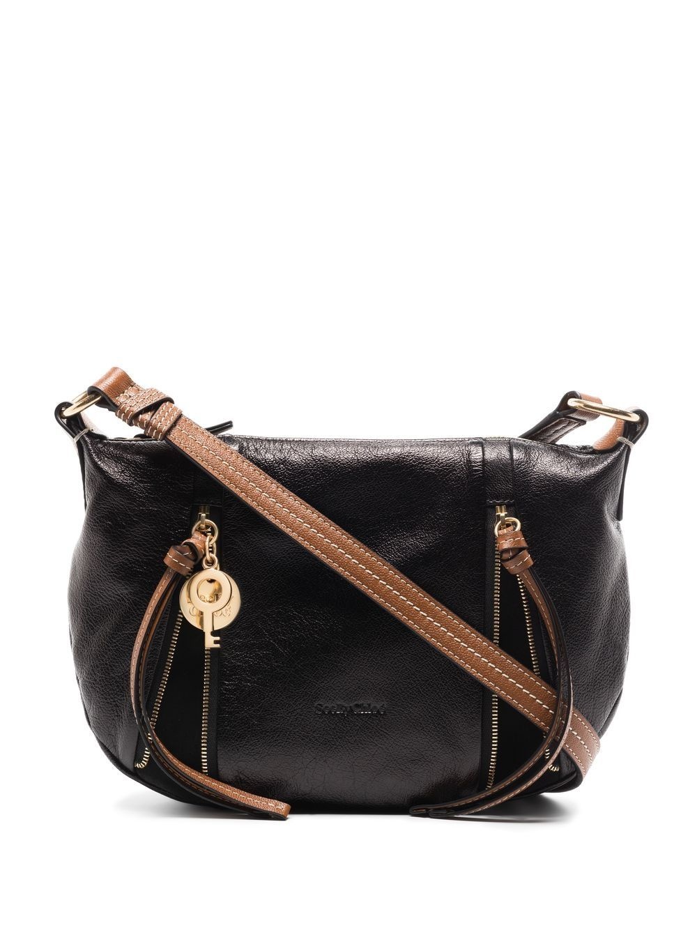 Indra leather shoulder bag - 1