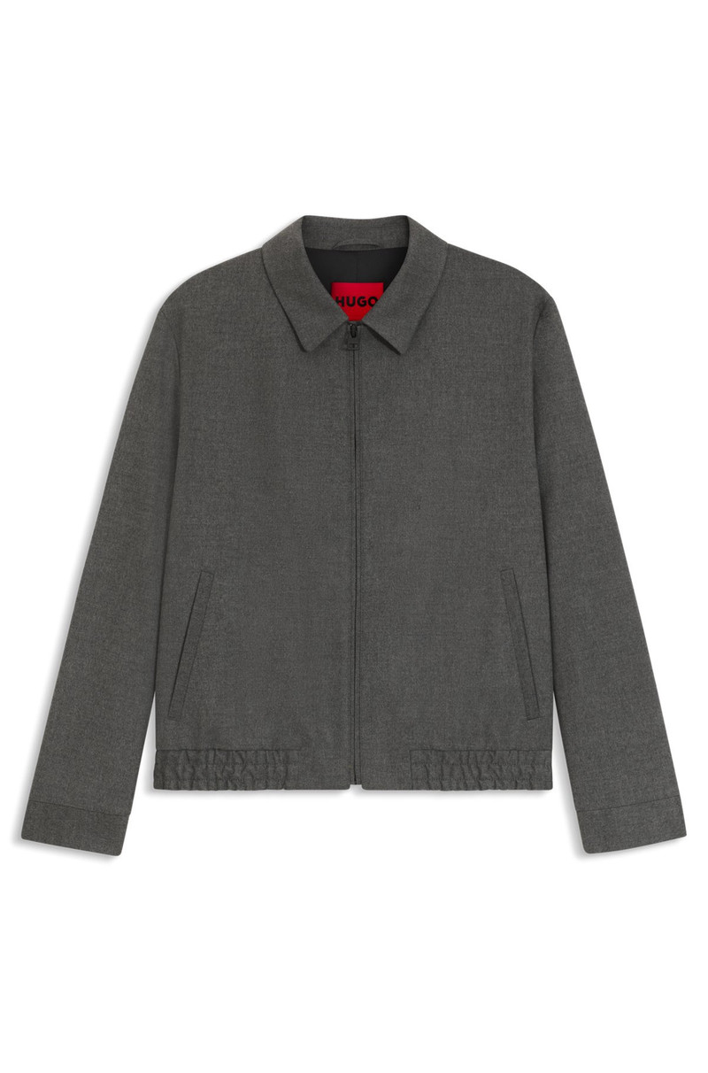 SLIM-FIT JACKET IN MELANGE STRETCH JERSEY 1