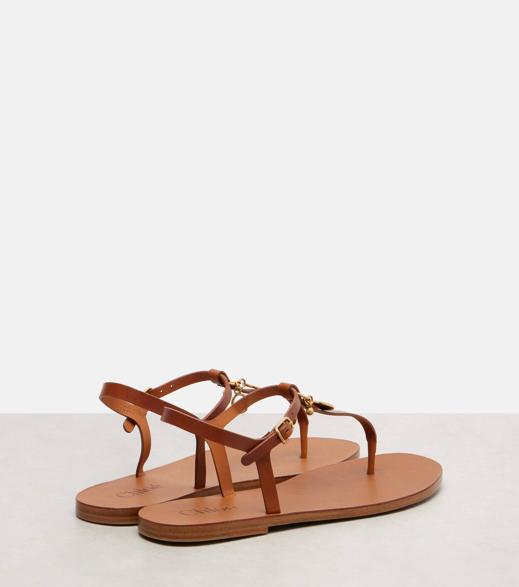 Chloé Charms leather thong sandals - 2