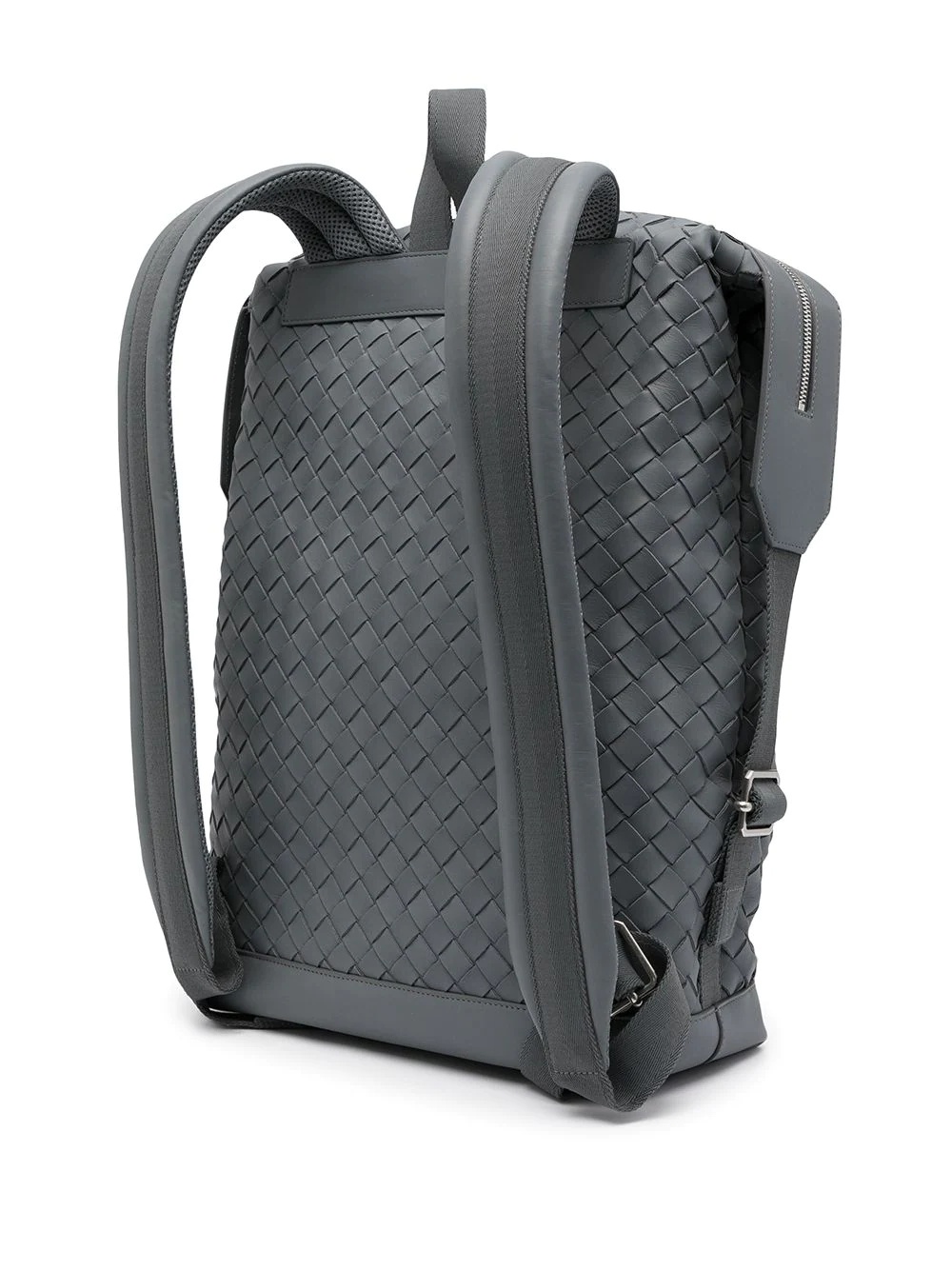 woven leather backpack - 3