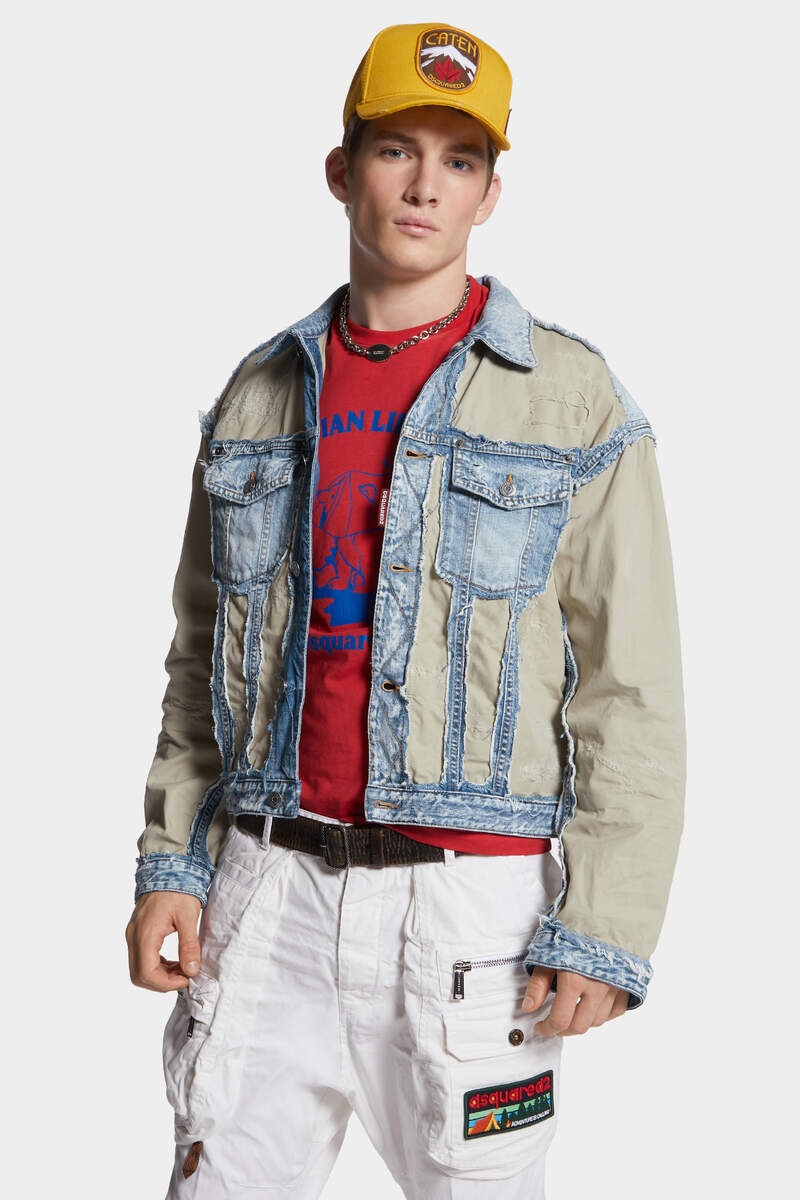 SUPER RIPPED MIXED JACKET - 3