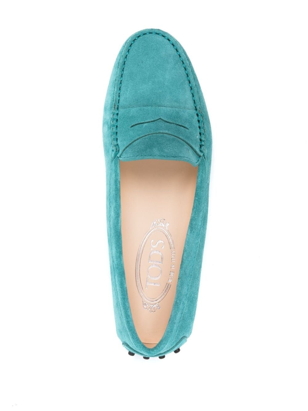 suede penny loafers - 4