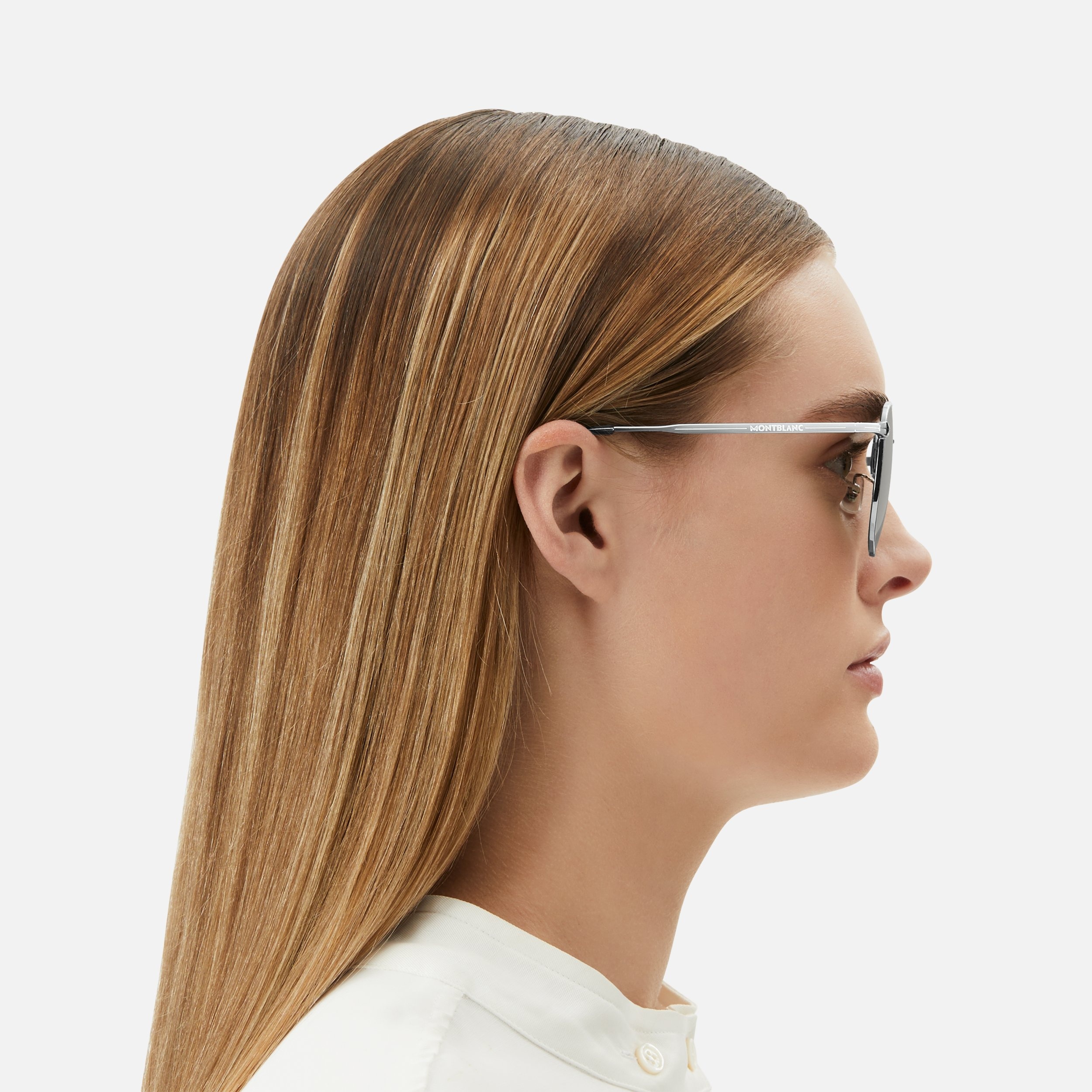 Squared Sunglasses with Silver Colored Metal Frame - 3