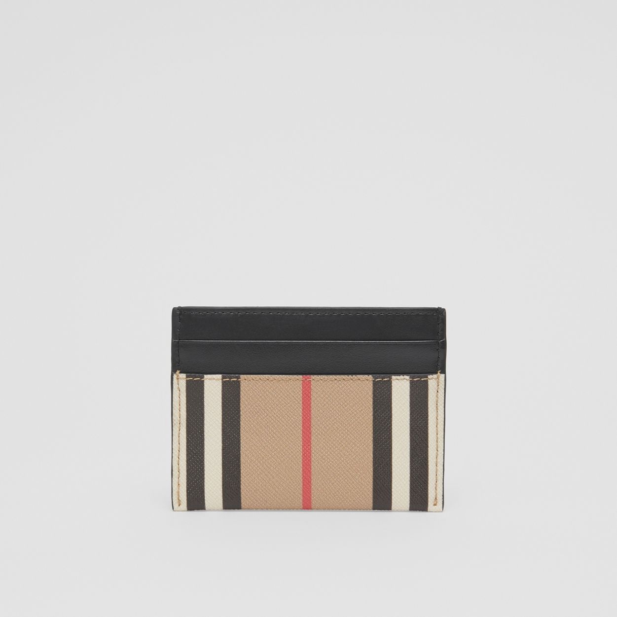 Icon Stripe and Leather Card Case - 5