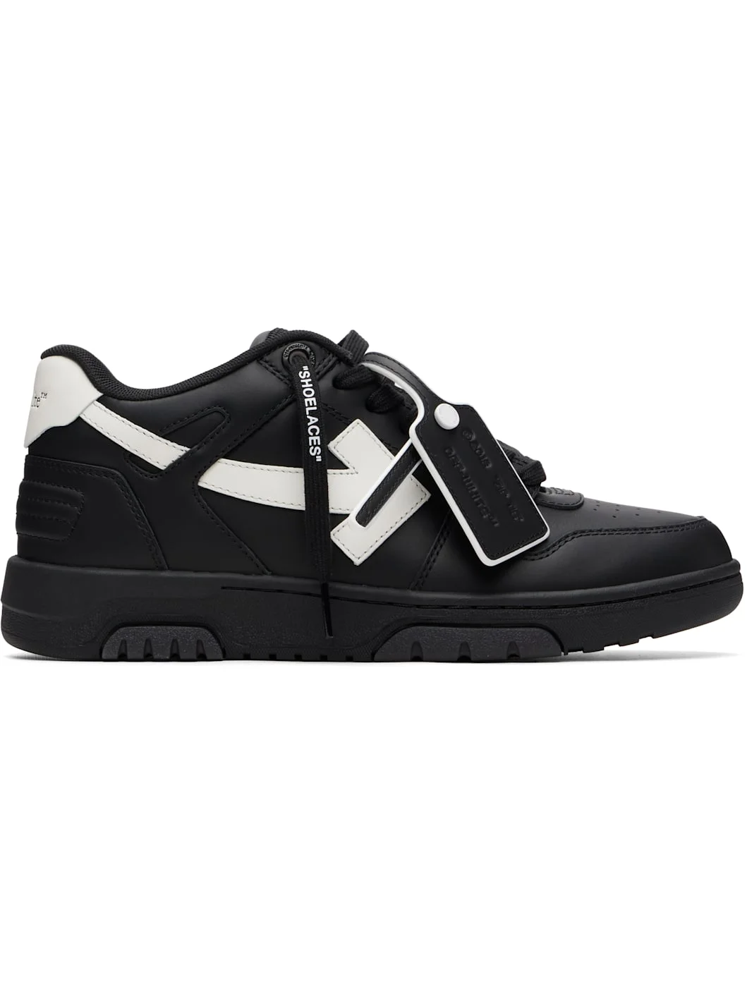 Black 'Out Of Office' Leather Sneakers - 1
