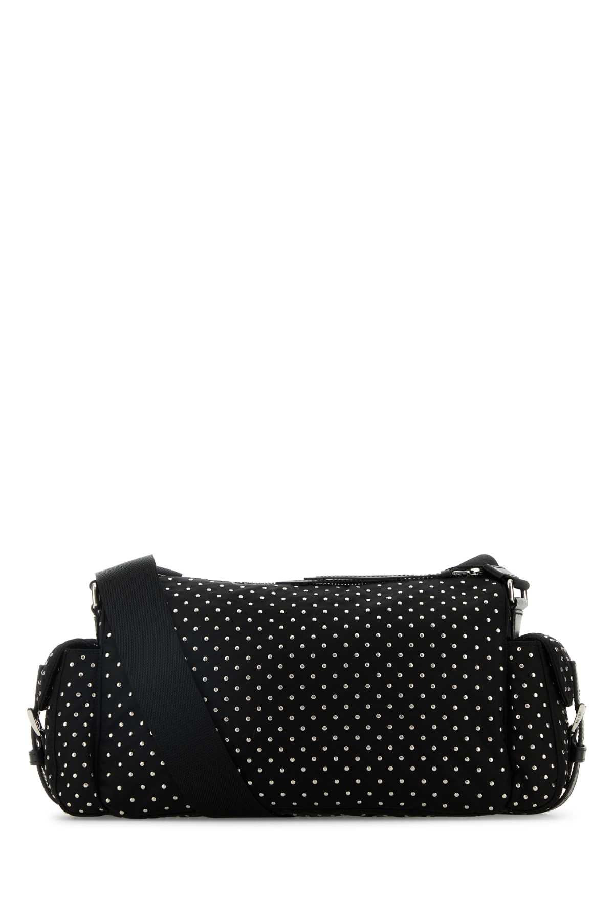 Prada Women Black Nylon Shoulder Bag - 3
