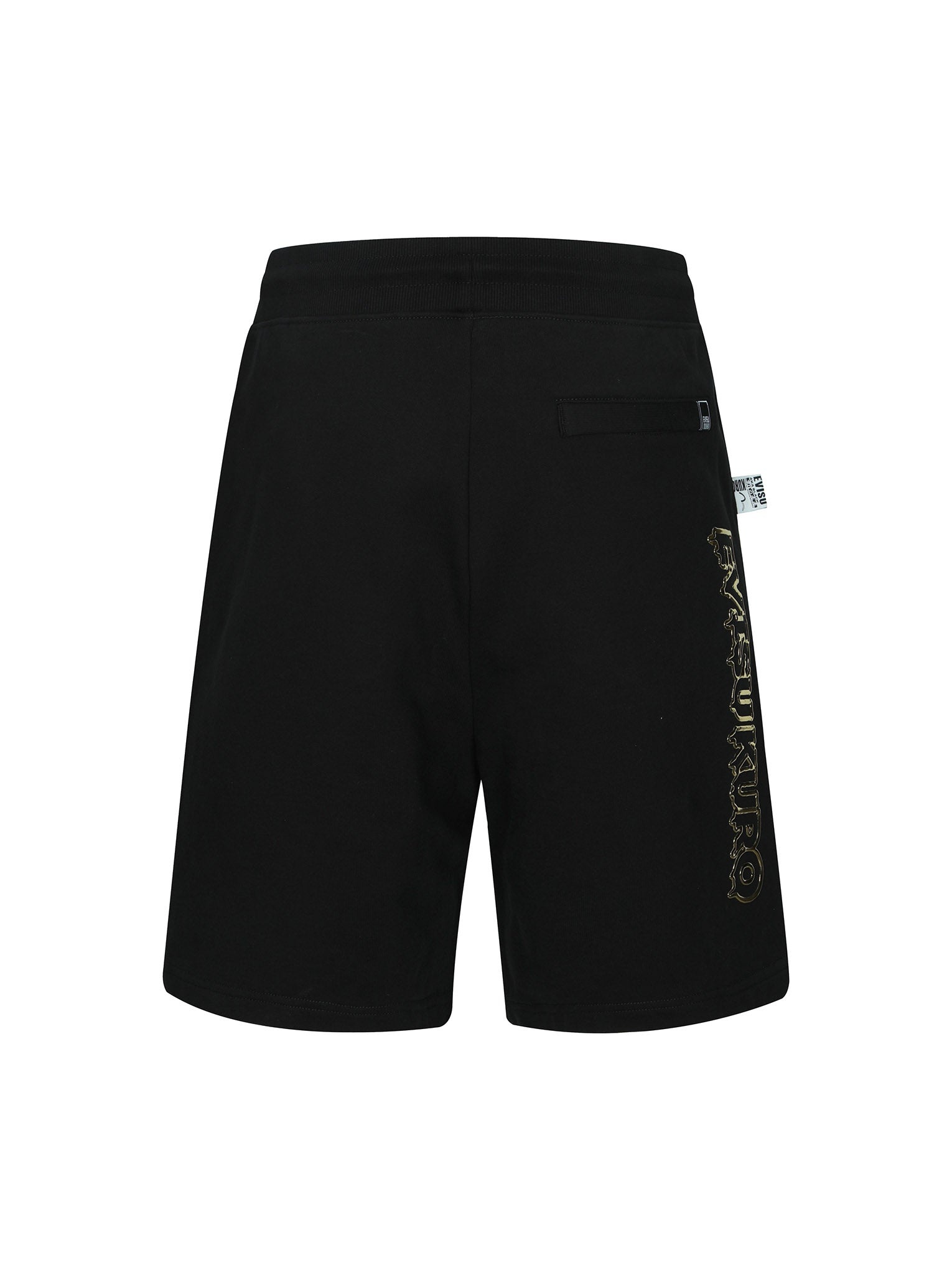Metallic Logo Print Relax Fit Sweat Shorts - 12