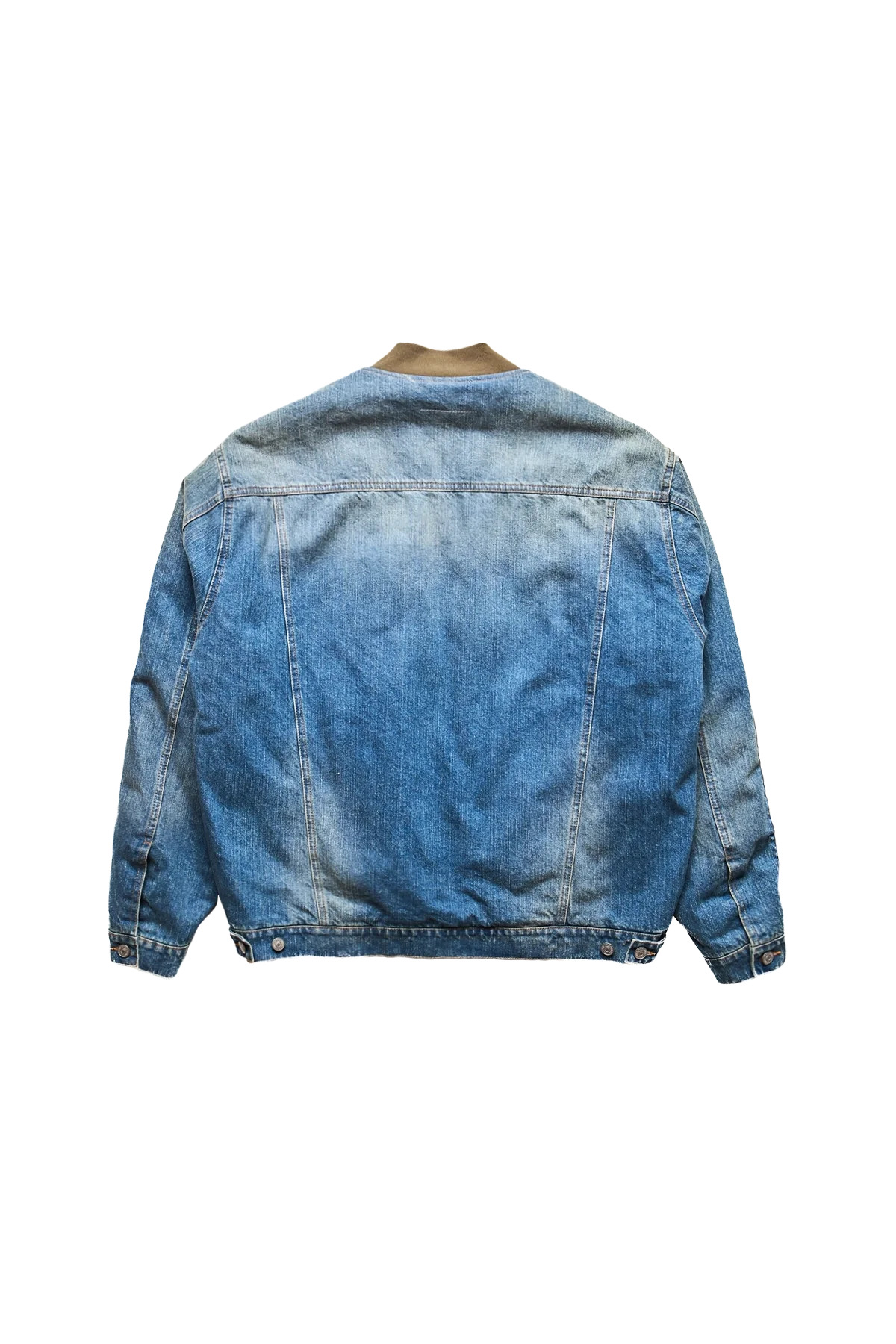 MM6 Split Denim And Nylon Bomber Jacket - 2