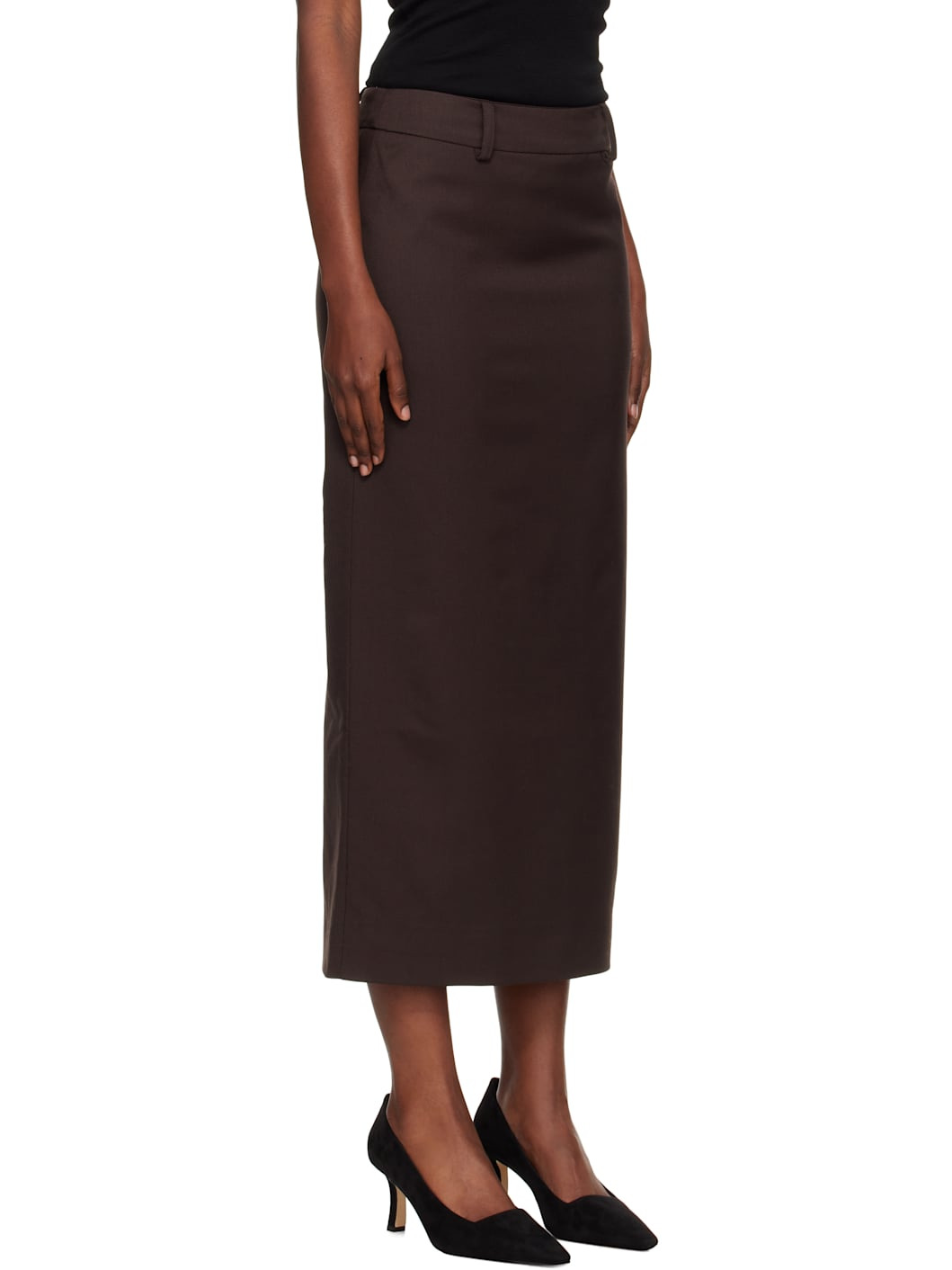 Brown Alrose Midi Skirt - 2