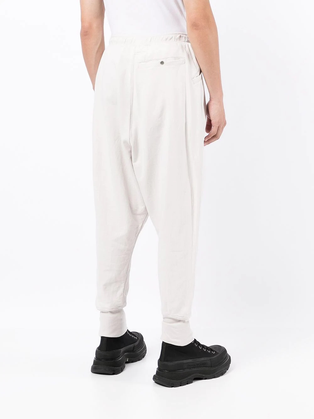 drop-crotch track pants - 4