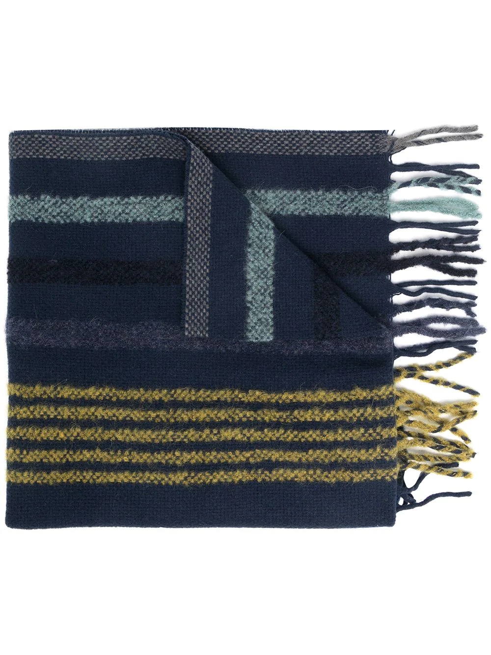 fringe multicolour scarf - 1