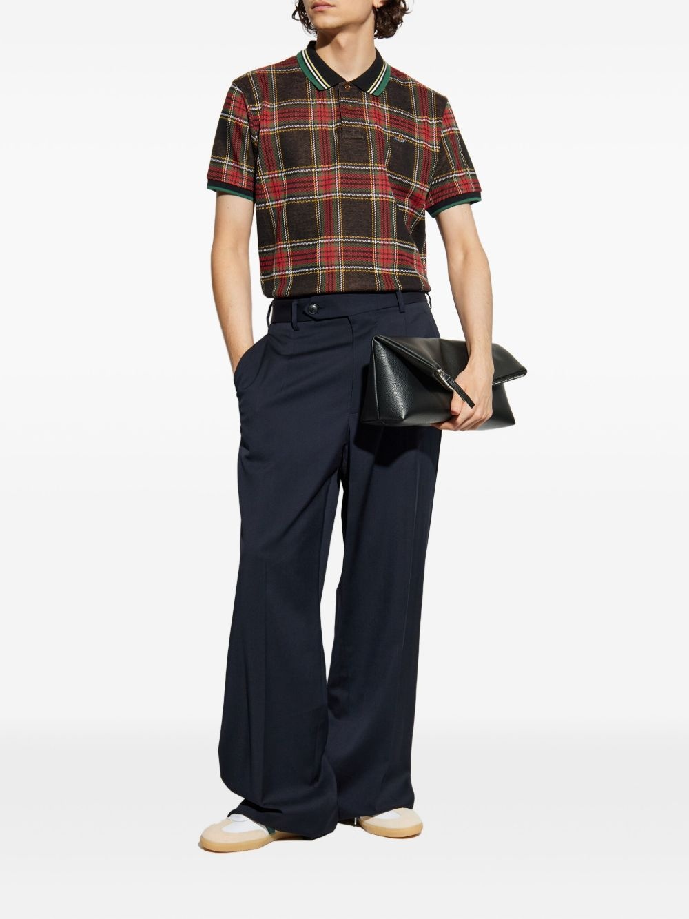 wool wide-leg trousers - 2