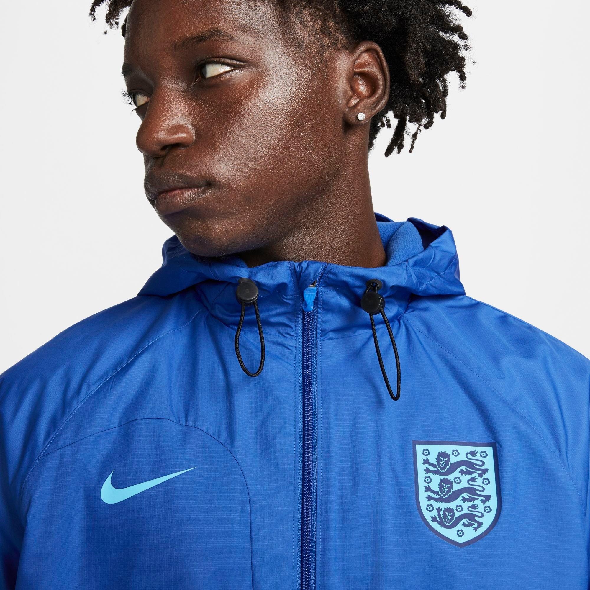 NIKE　イングランド　ストライク　フード　ジャケット Nike MEN'S NIKE ENGLAND STRIKE DRI-FIT HOODED SOCCER JACKET