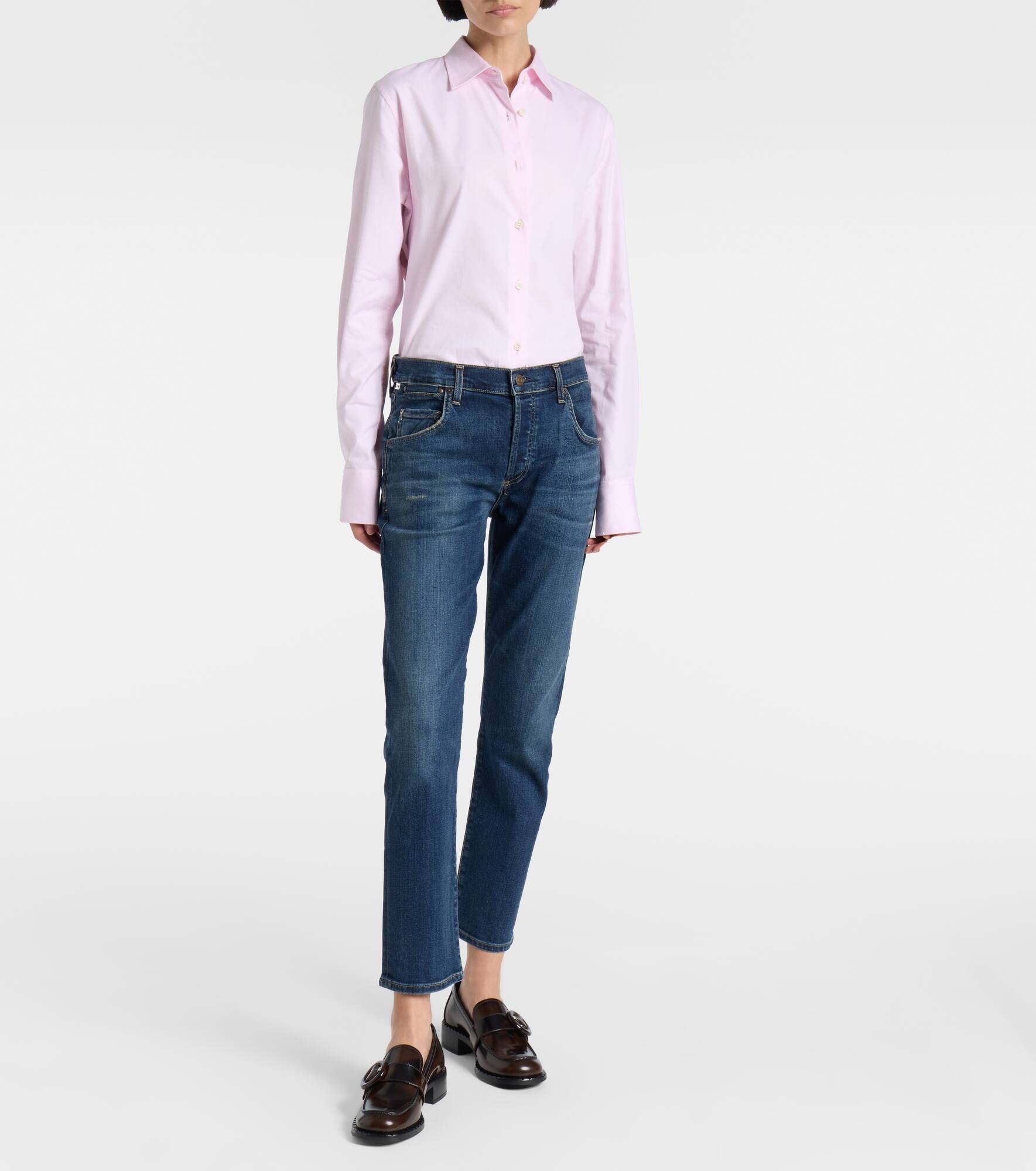 Emerson mid-rise slim jeans - 7