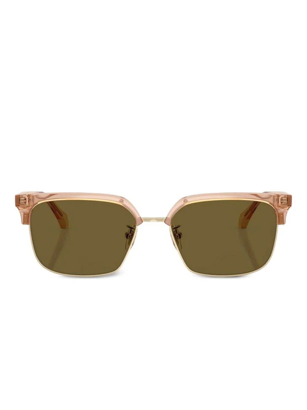 square-frame acetate sunglasses - 1