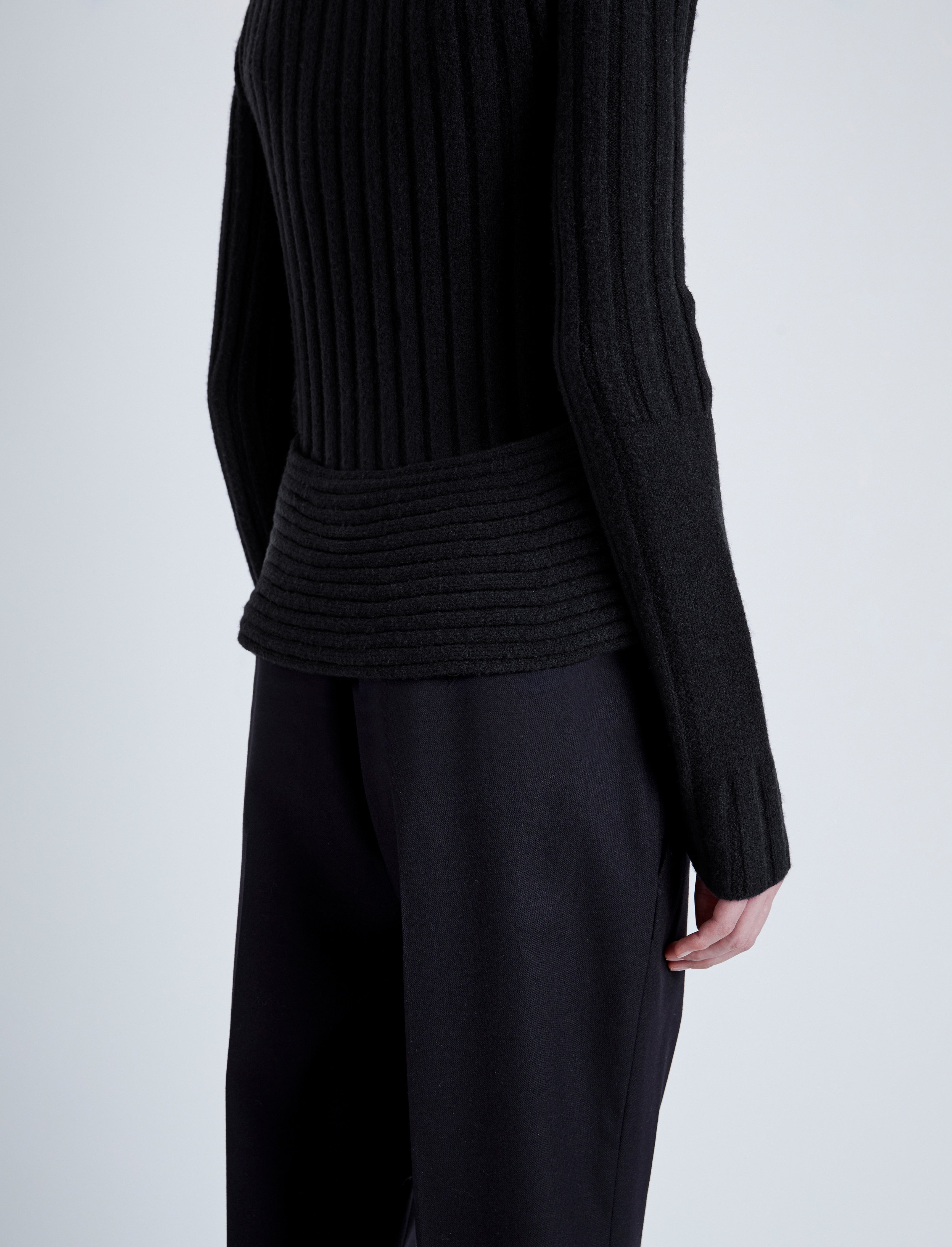 Haven Sweater in Midweight Cashmere Rib - 6