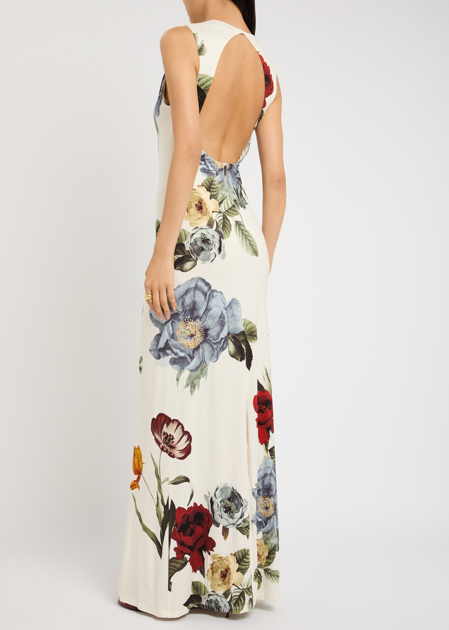Alice + Olivia Delova Floral-print Stretch-jersey Maxi Dress - 3