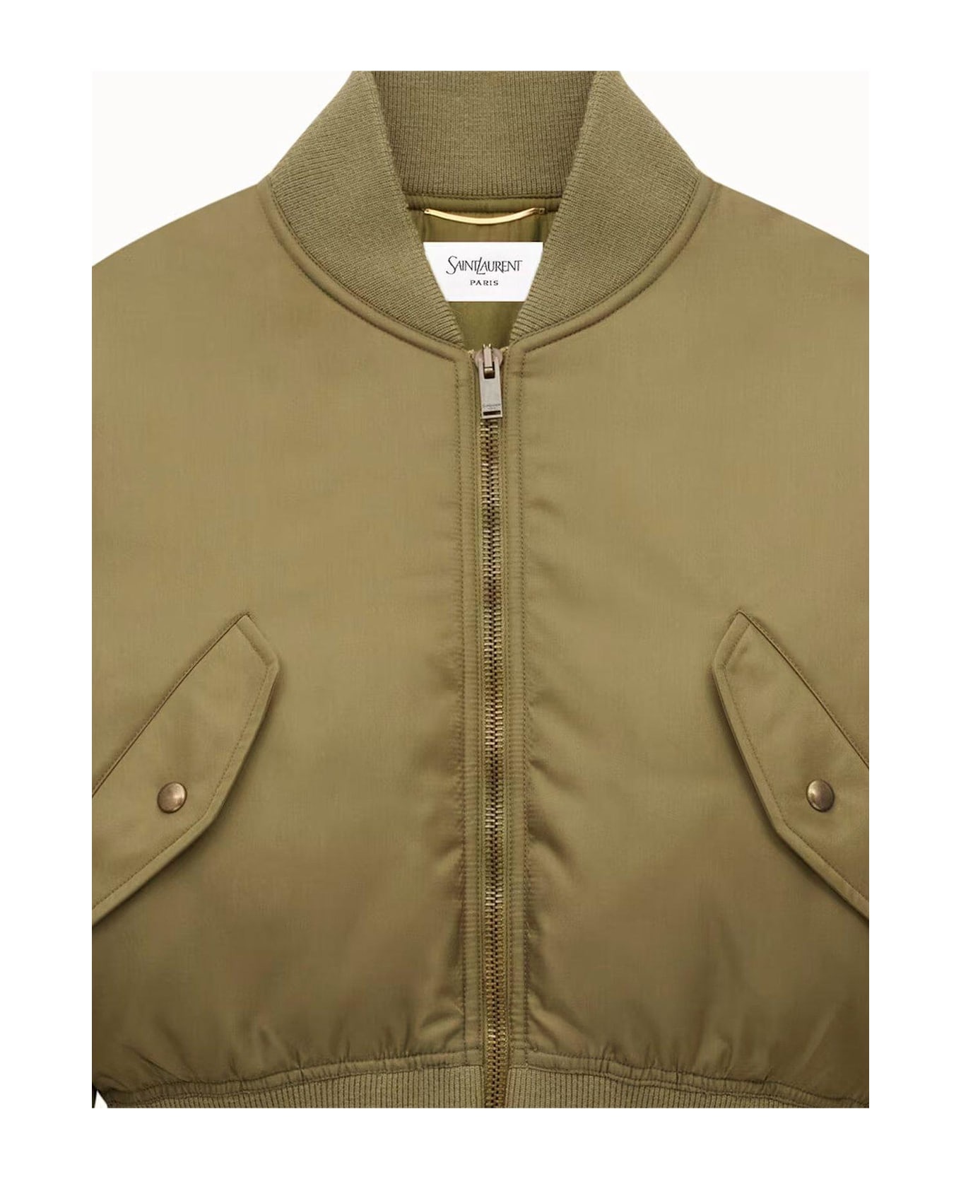 Zip-up Padded Bomber Jacket - 3