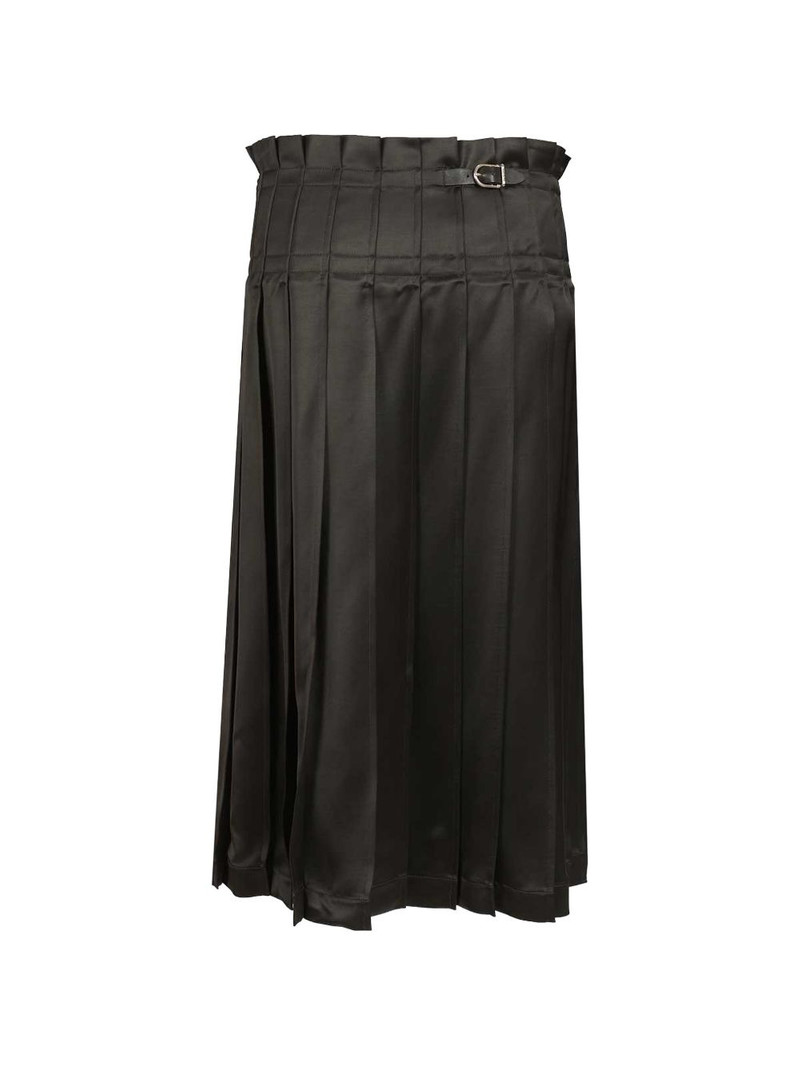 DURAZZI MILANO pleated buckle skirt outlook