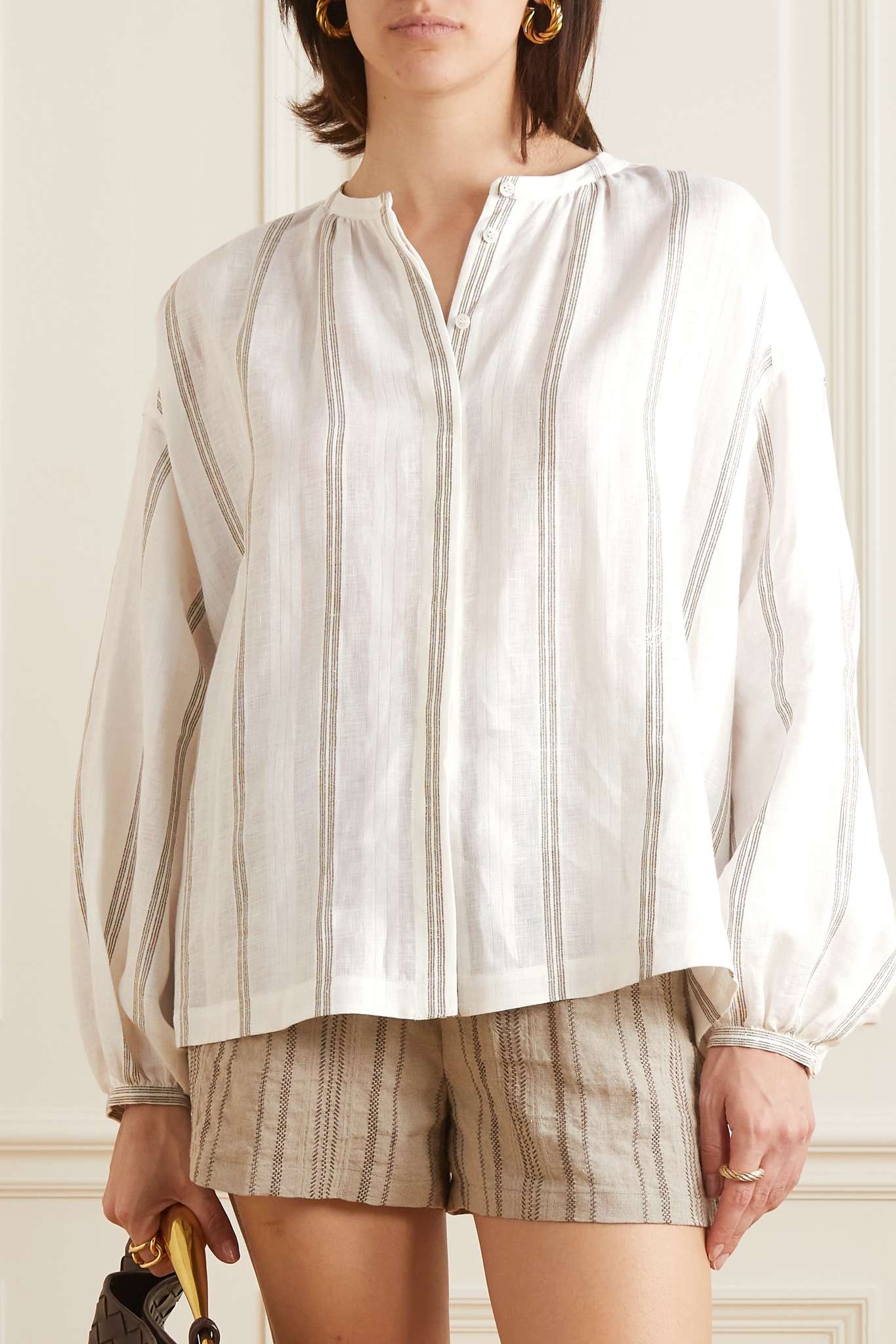 Lelis striped linen shirt - 3