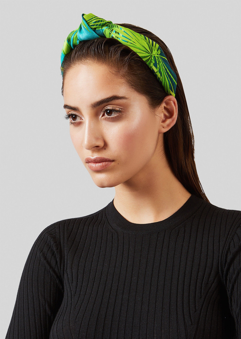 VERSACE Jungle Print Headband | REVERSIBLE display picture 3