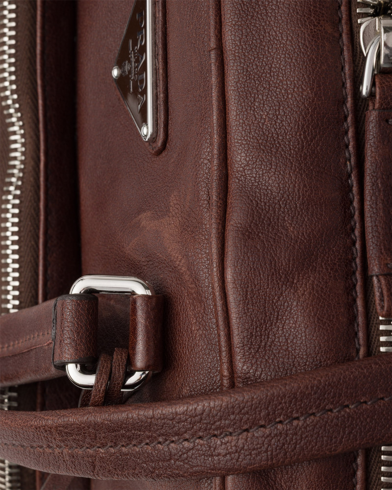 Medium leather top-handle bag 6