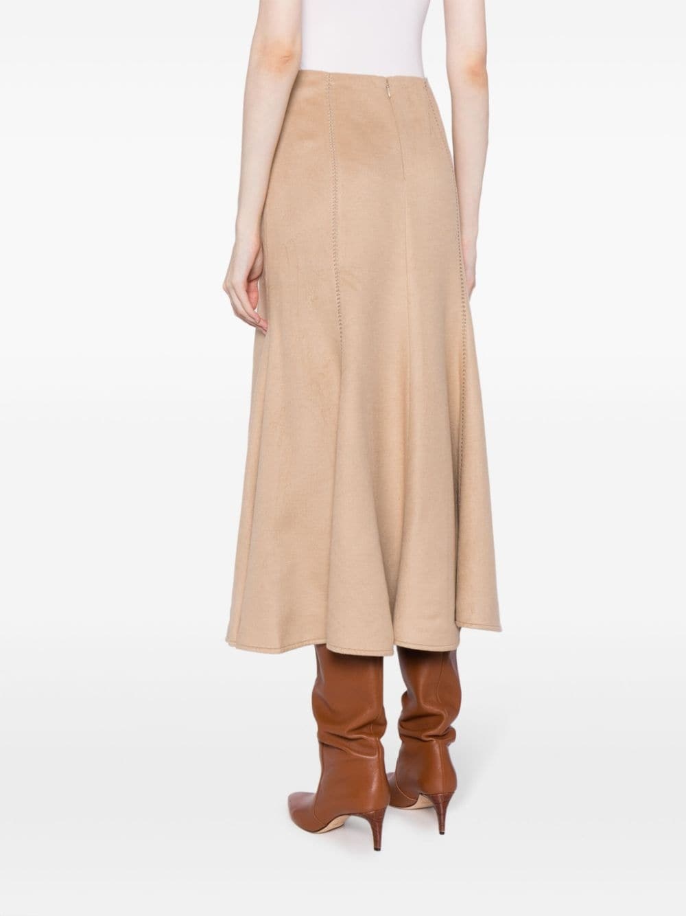 Amy suede flared skirt - 4