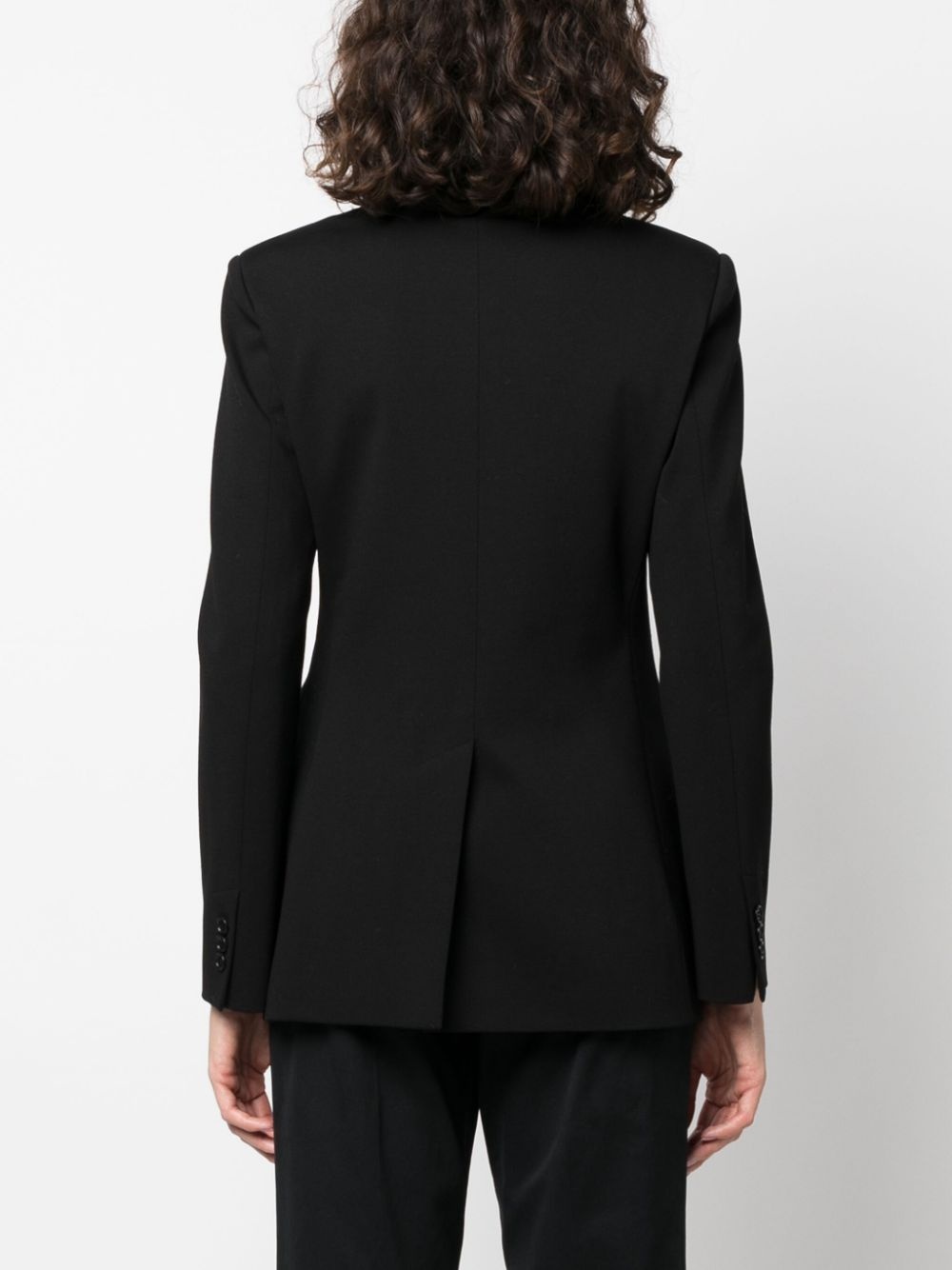 long-sleeved double-breasted blazer - 4