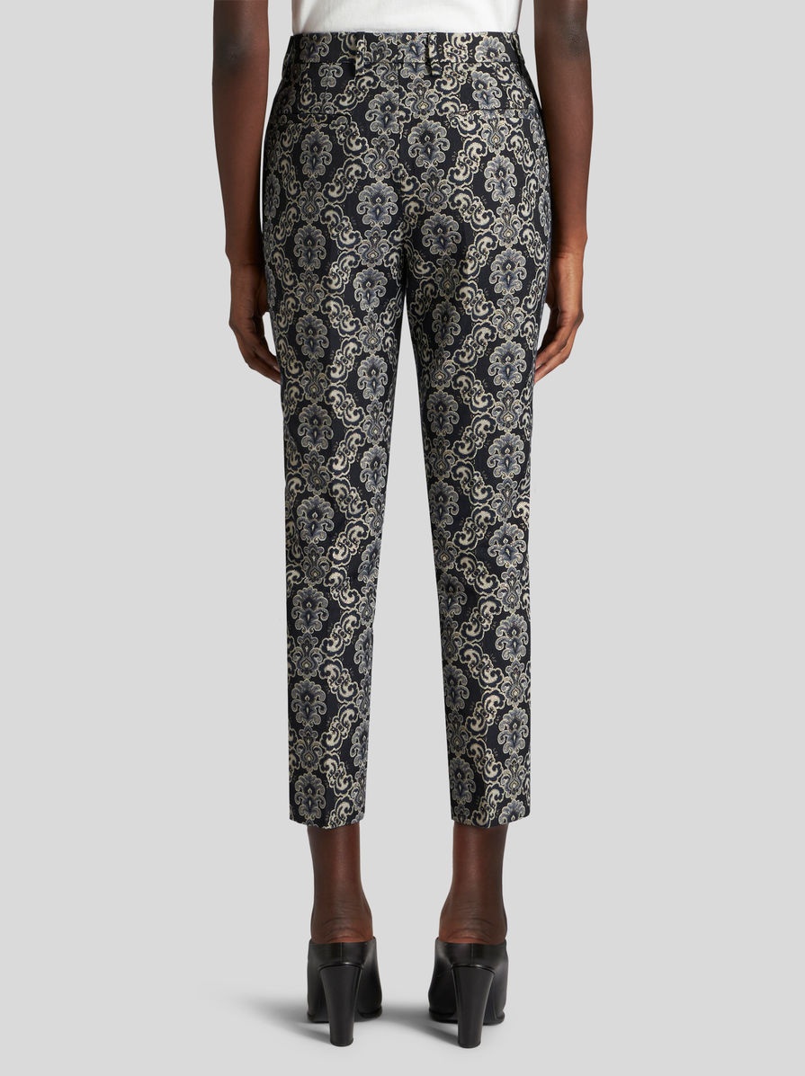 JACQUARD CIGARETTE TROUSERS - 5