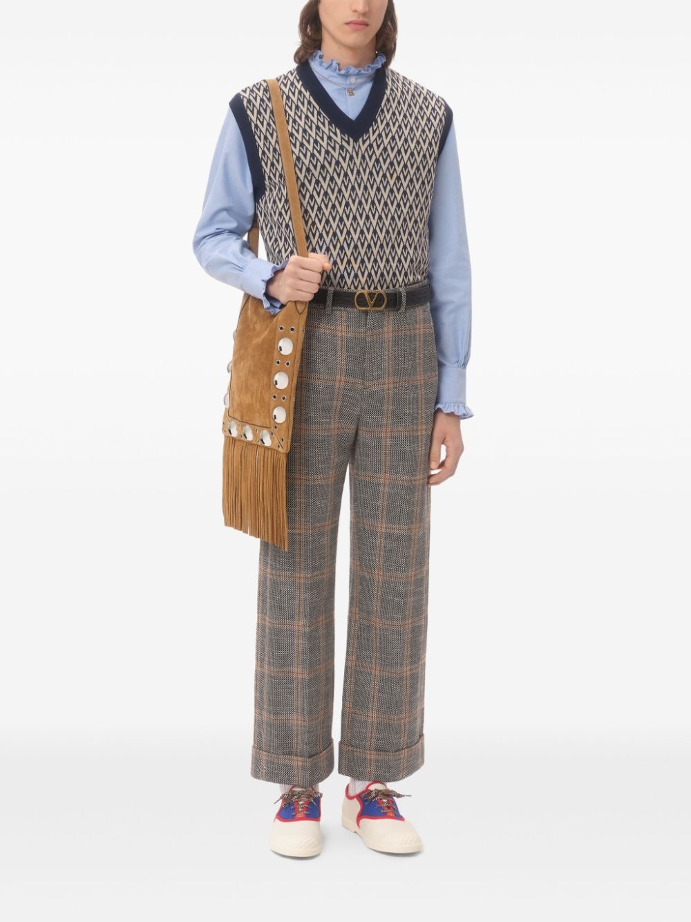 jacquard vest - 2