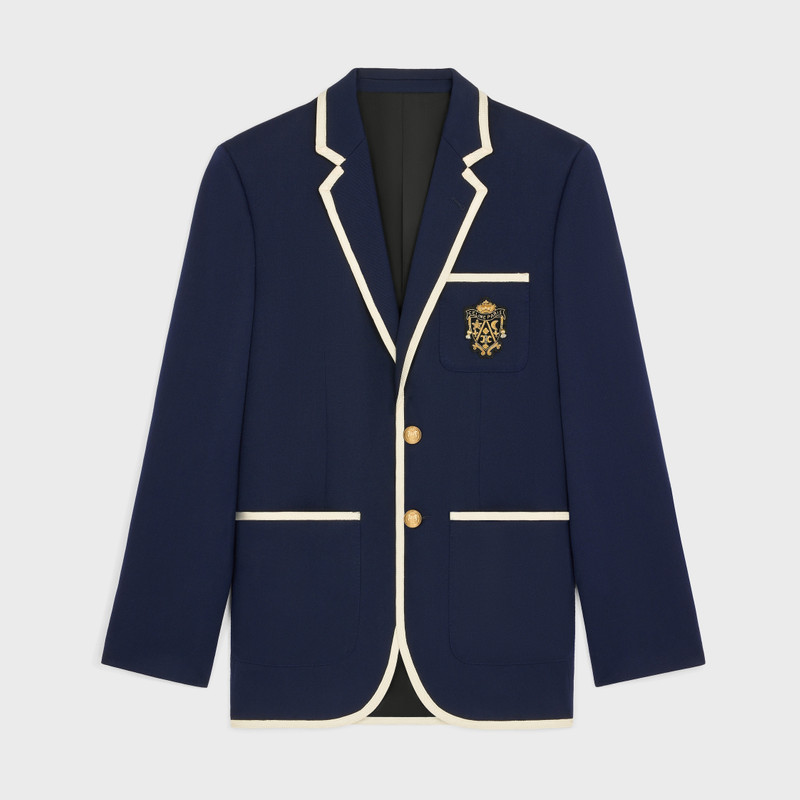 blason classic jacket in diagonal wool 1