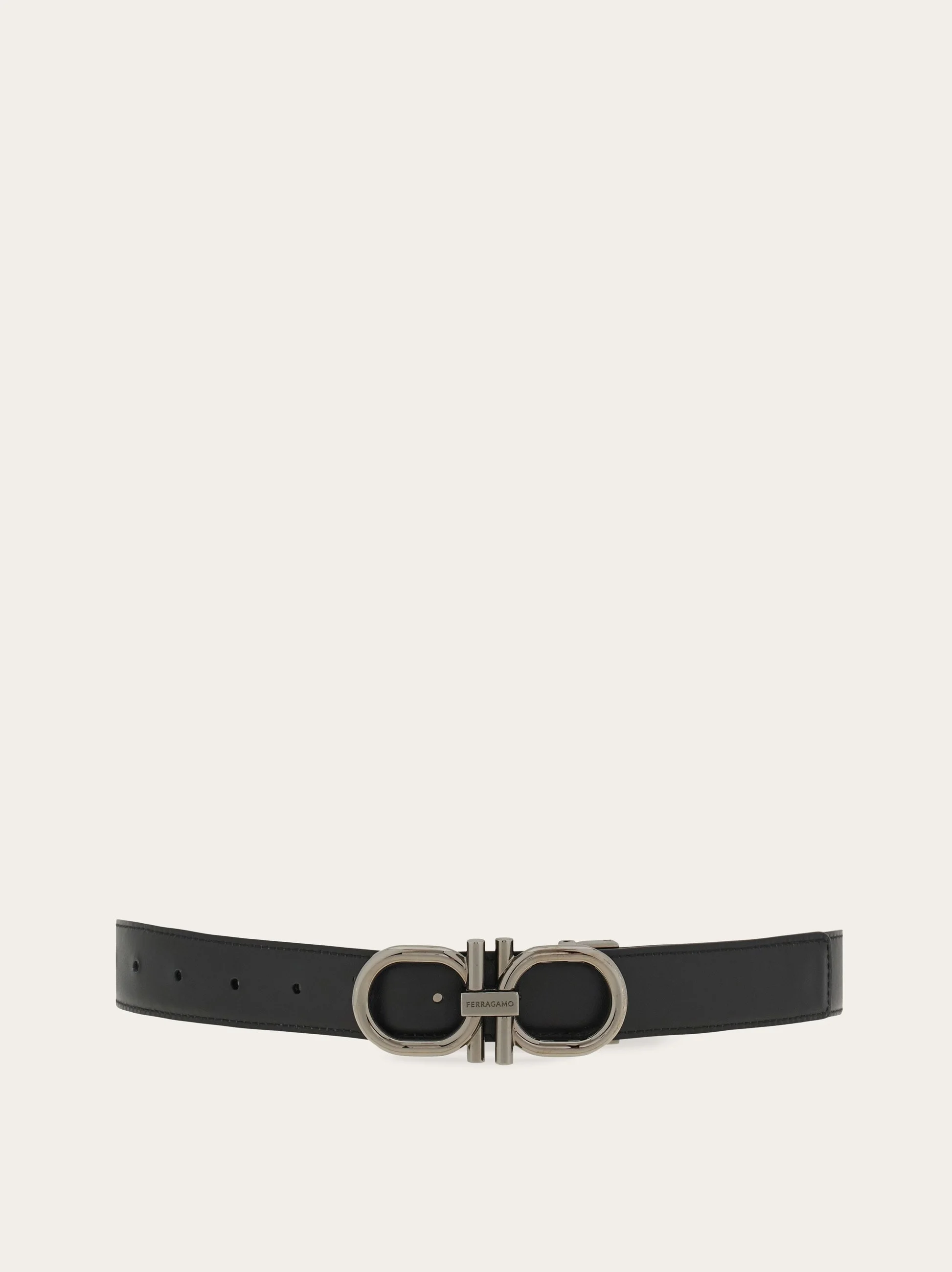 Reversible and adjustable Gancini belt - 1