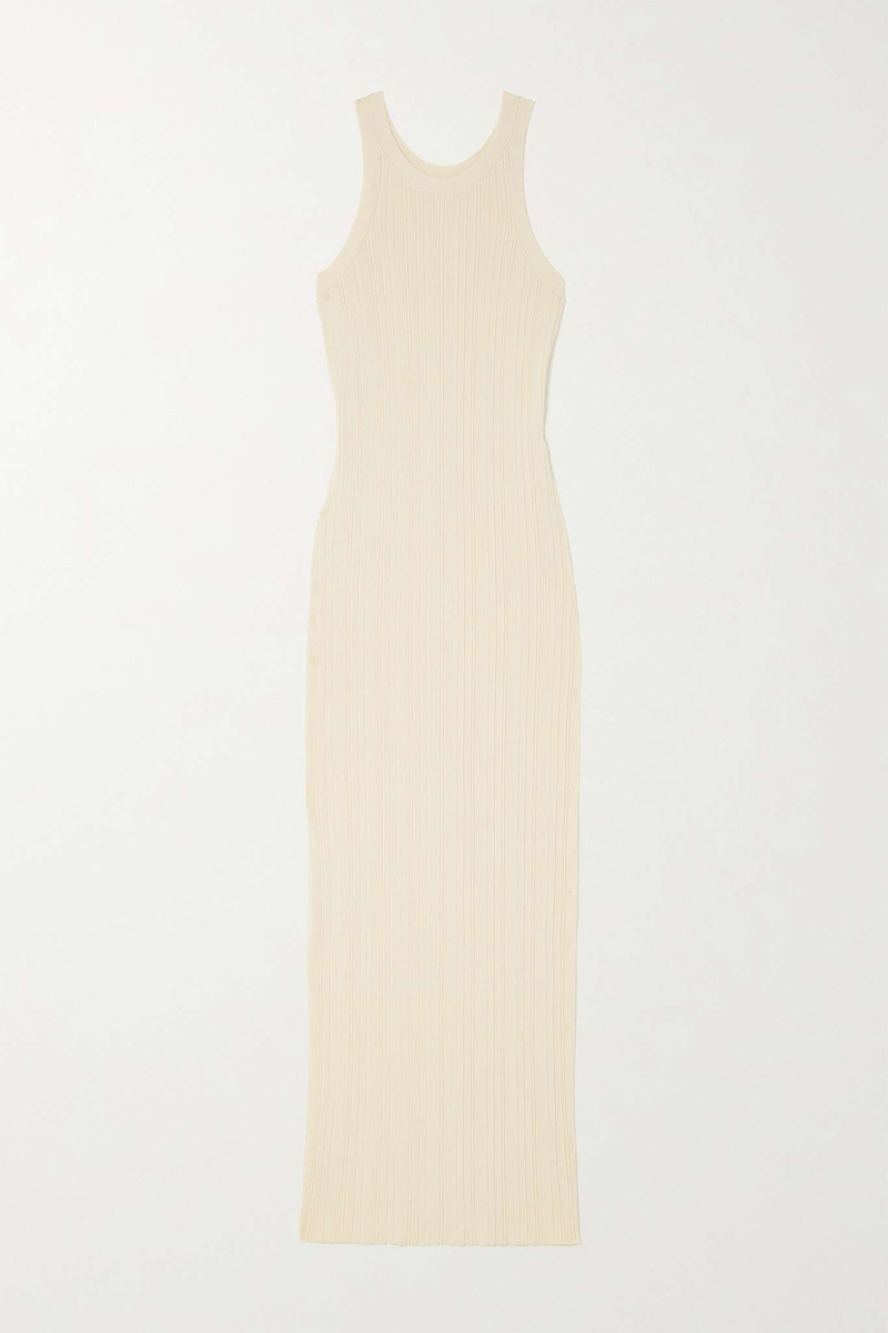 Ribbed-knit midi dress - 1