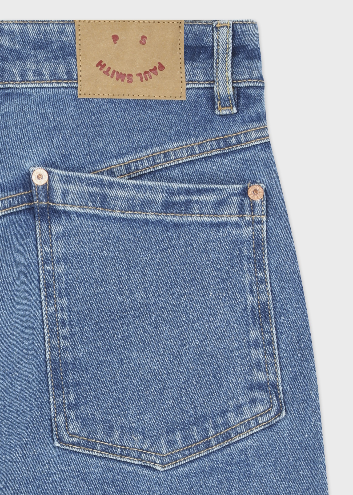 Women's Mid-Wash Organic Cotton Barrel Leg PS Happy Jeans - 3