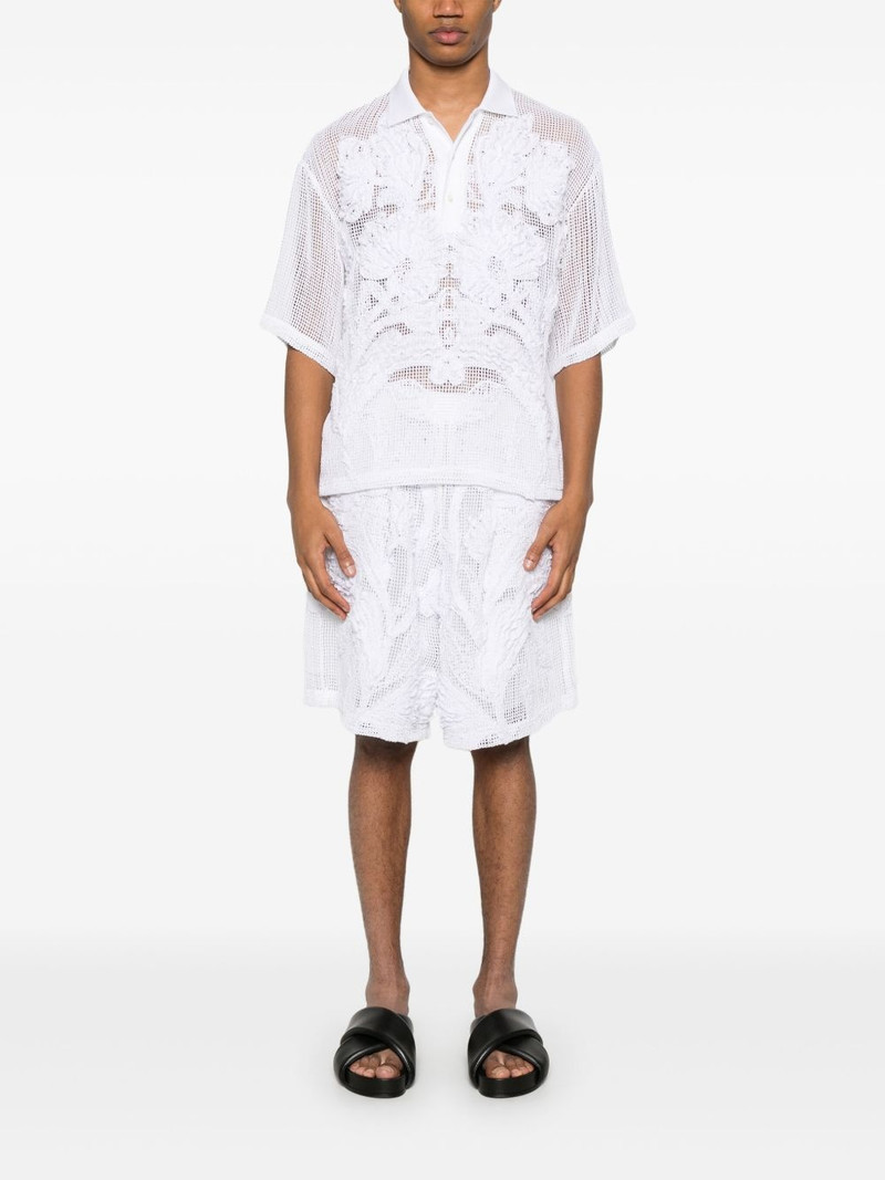 TAAKK embroidered mesh polo shirt outlook