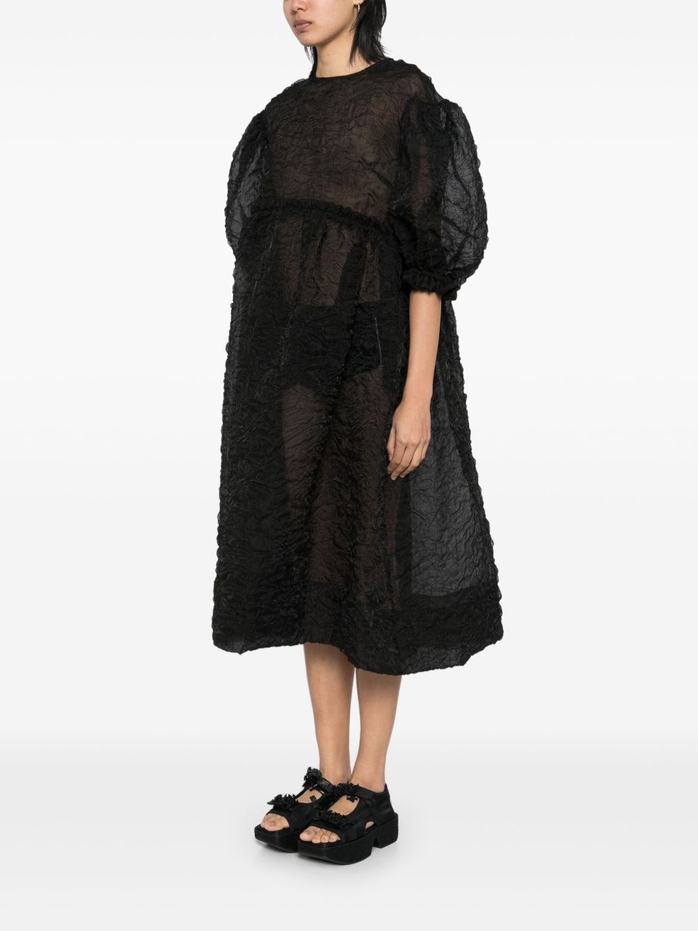 ruffle detail smock dress - 3