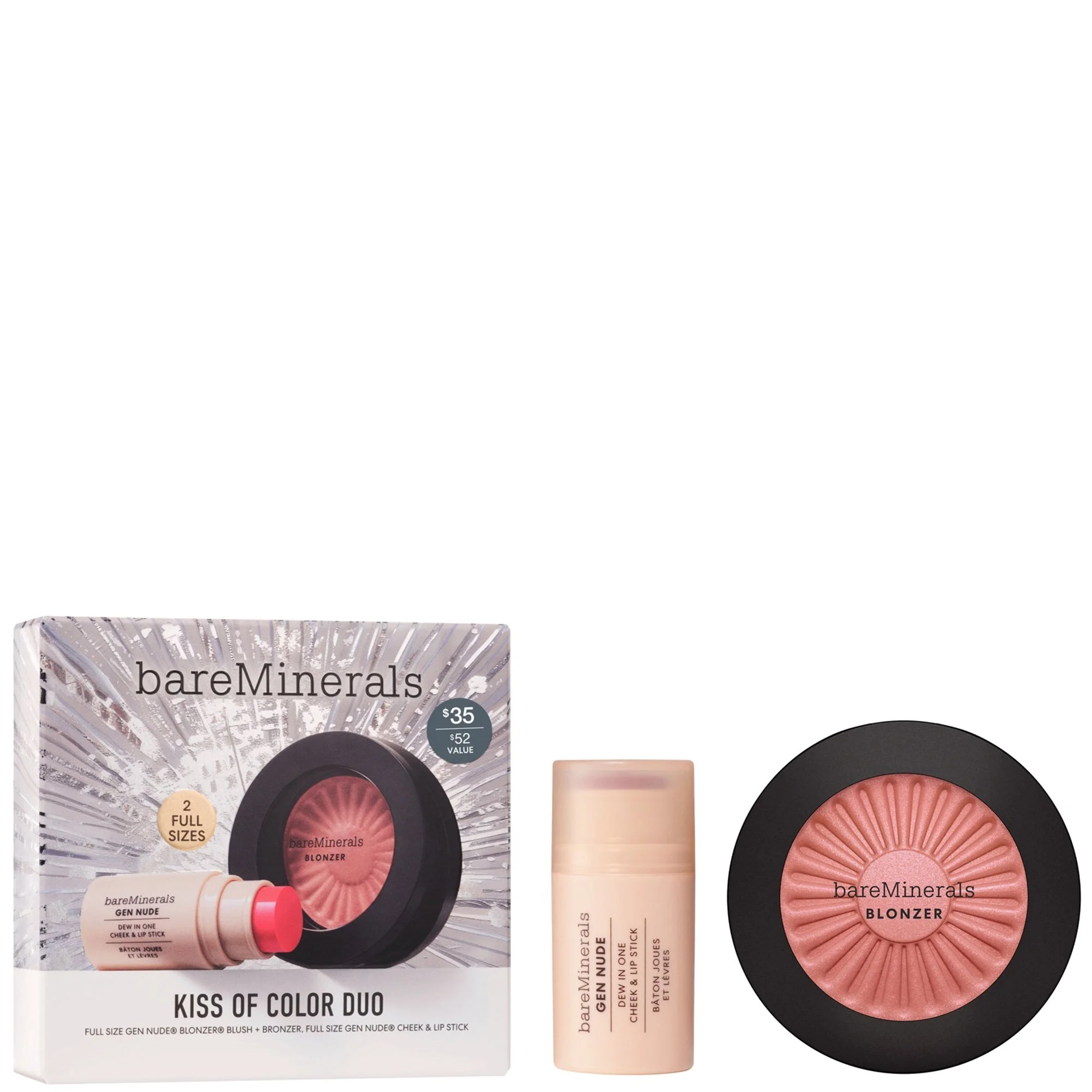 bareMinerals Kiss of Color GEN NUDE® Duo (Worth $52) - 1