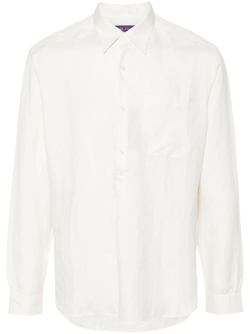 poplin silk-blend shirt 1