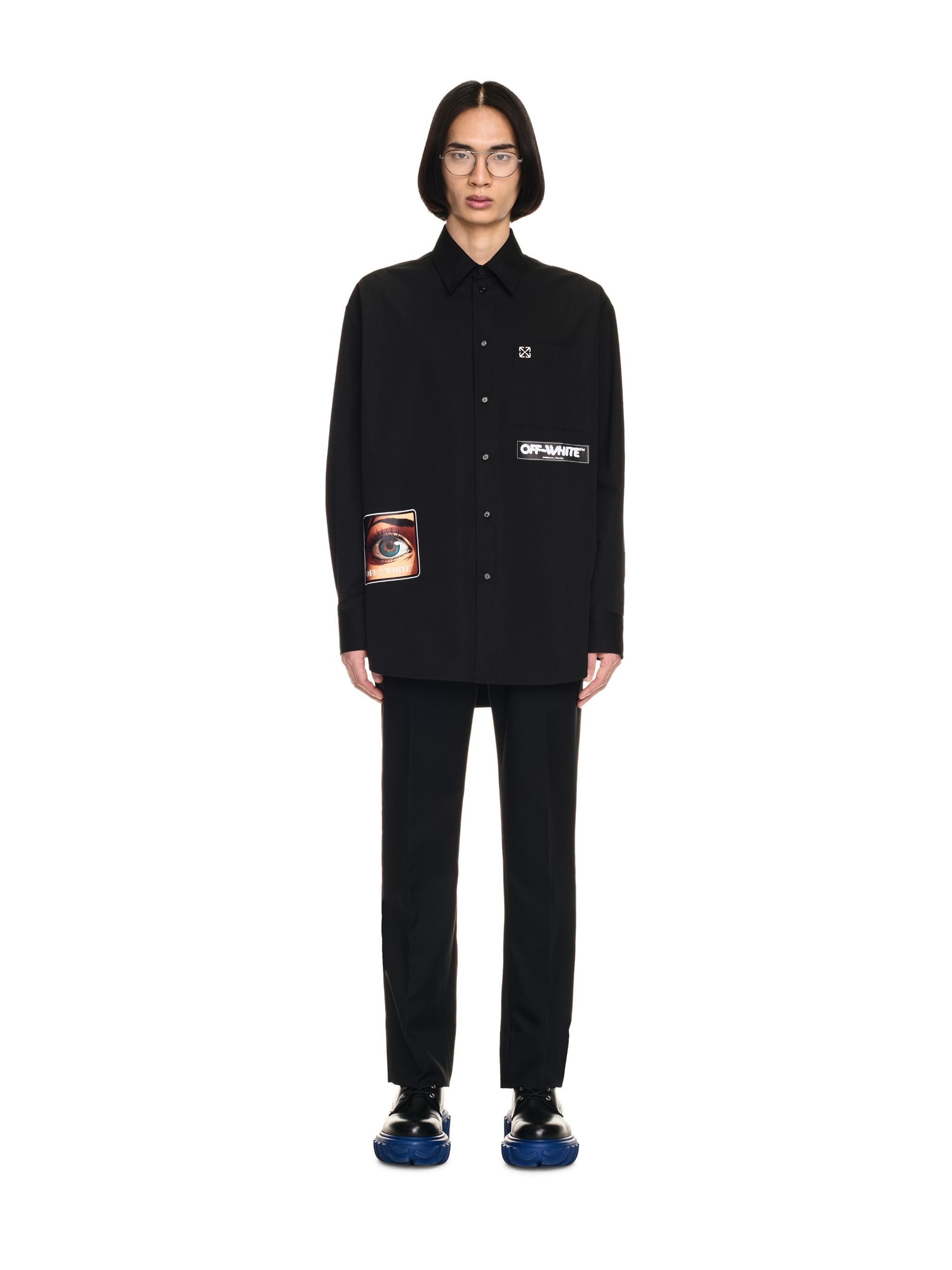 Black Eye Logo Oversize Shirt - 2