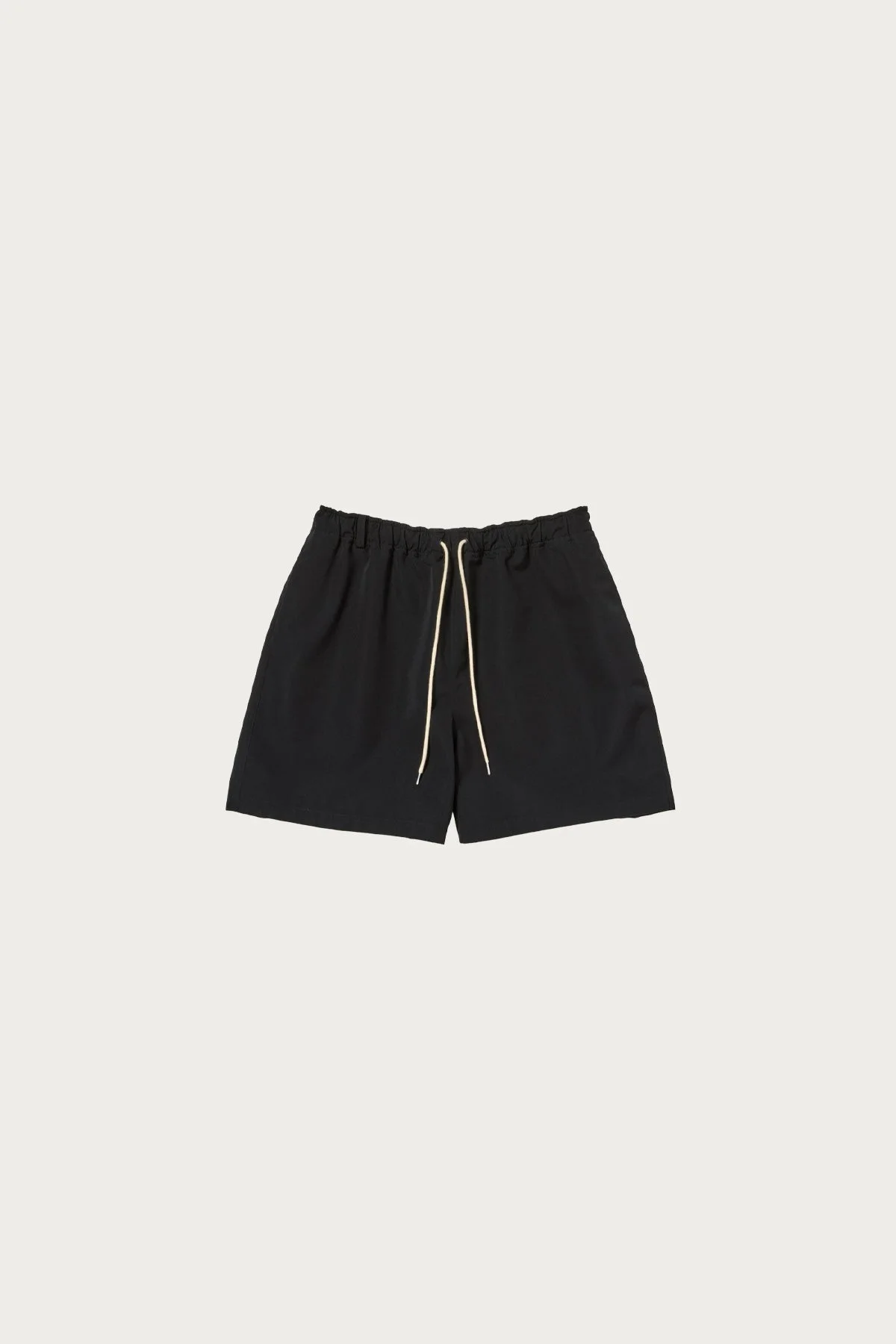 Wool Max Canvas Shorts - Black - 1