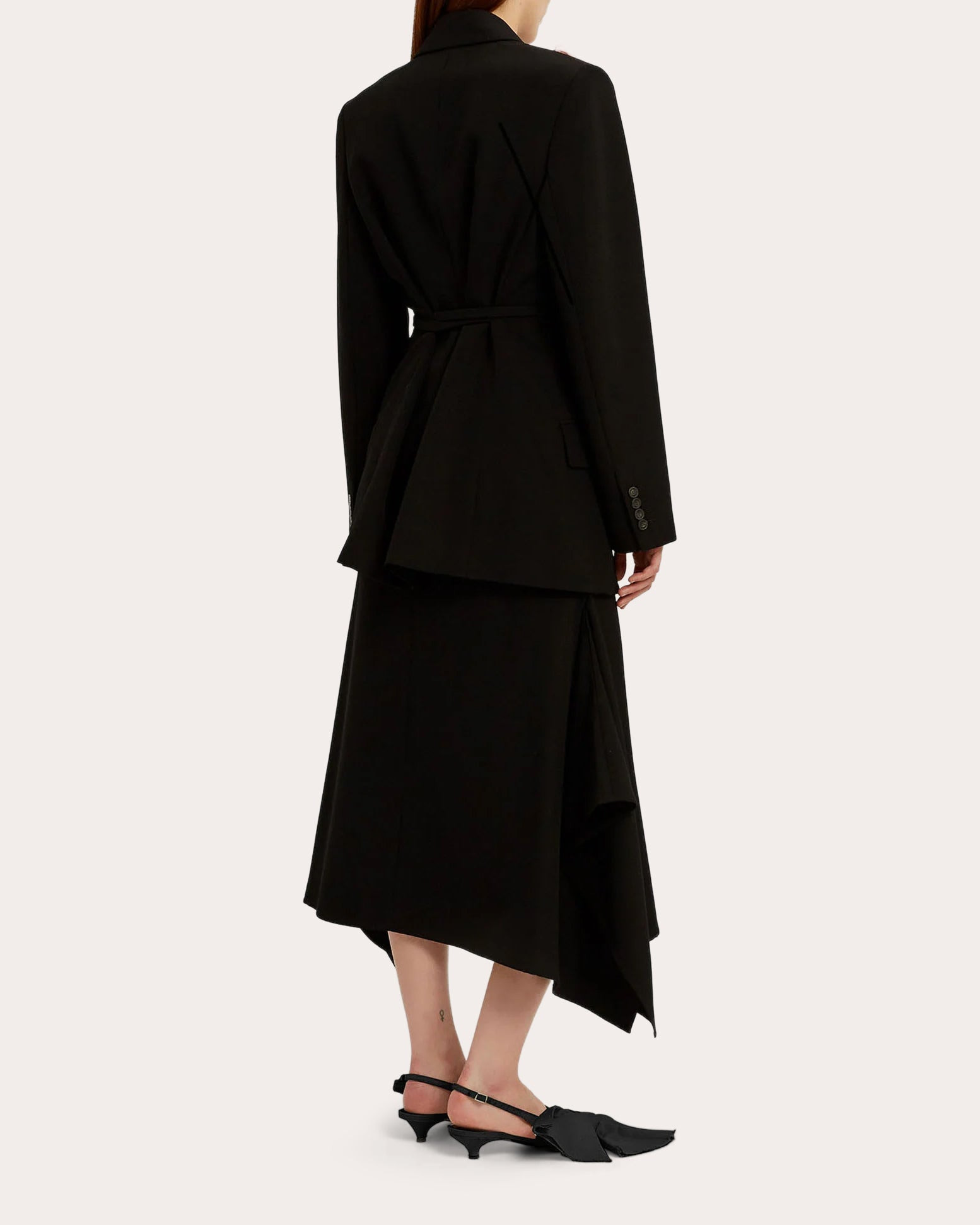 Belted Floral-Appliquéd Double-Breasted Wool Blazer - 4