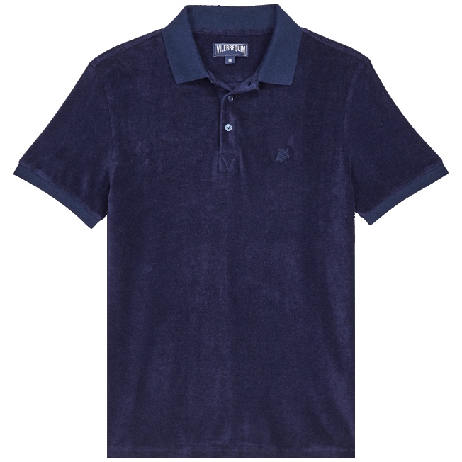 Men Terry Polo Shirt Solid - 1