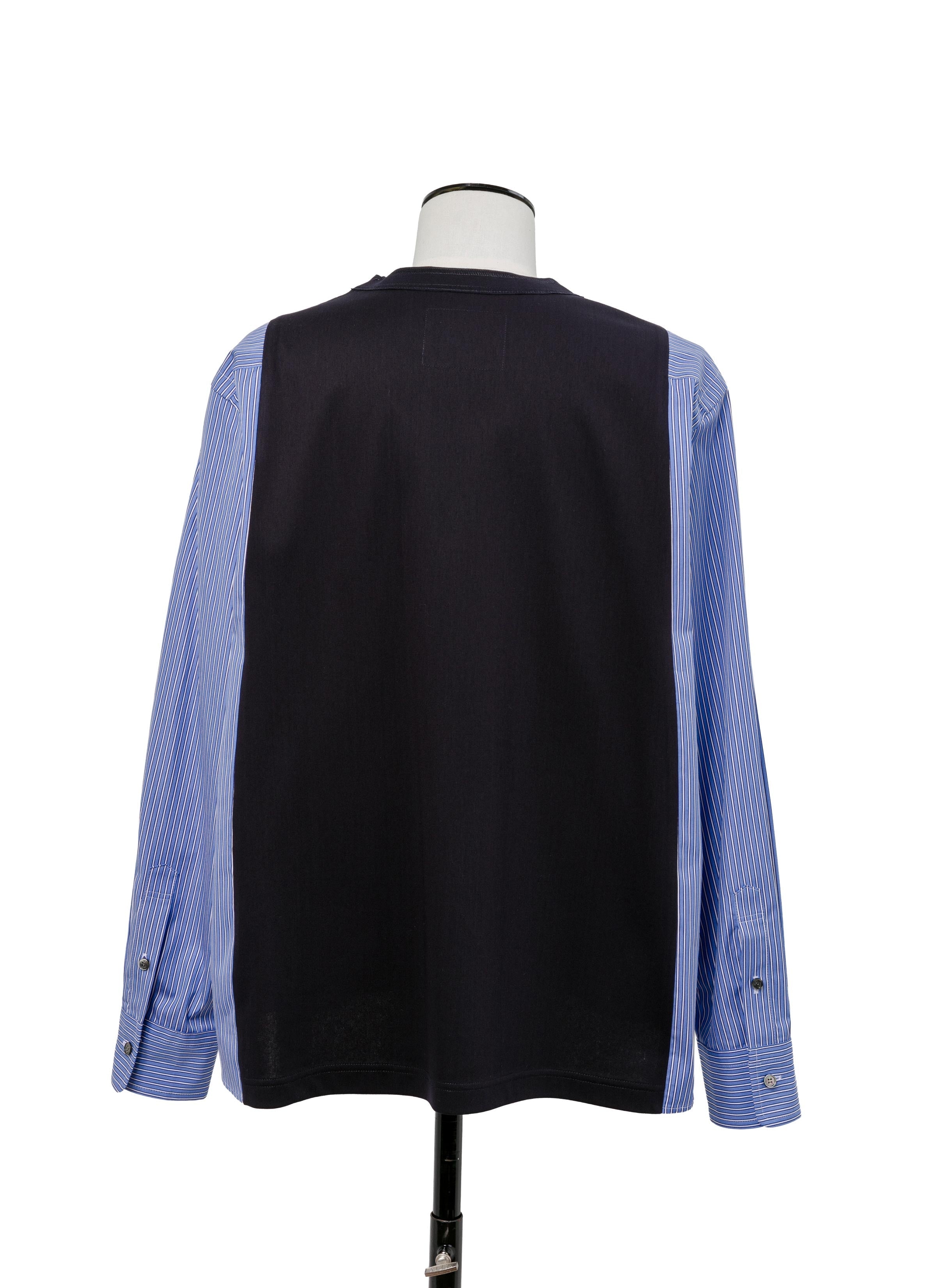 Poplin x Cotton Jersey L/S T-Shirt - 3