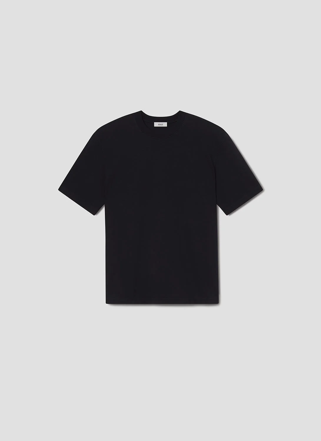 ASHA MOCK NECK TEE IN BLACKENED NAVY - 1
