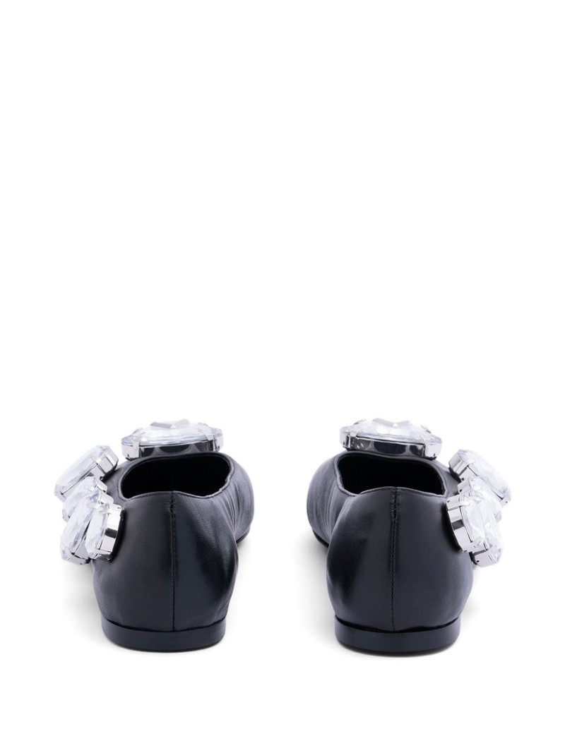 crystal-embellished ballerina shoes 3